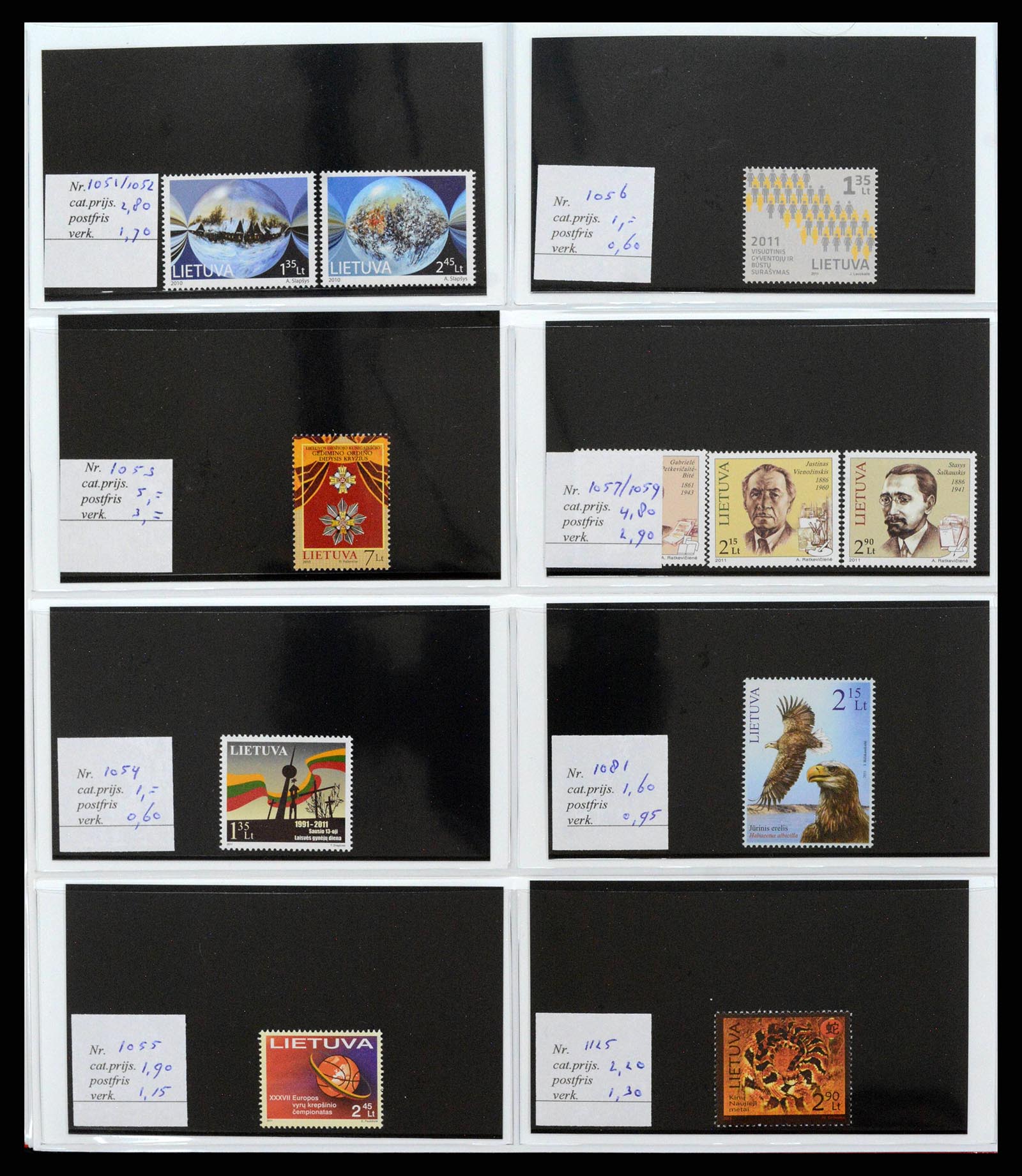 38081 0090 - Postzegelverzameling 38081 Baltische Staten 1990-2013.
