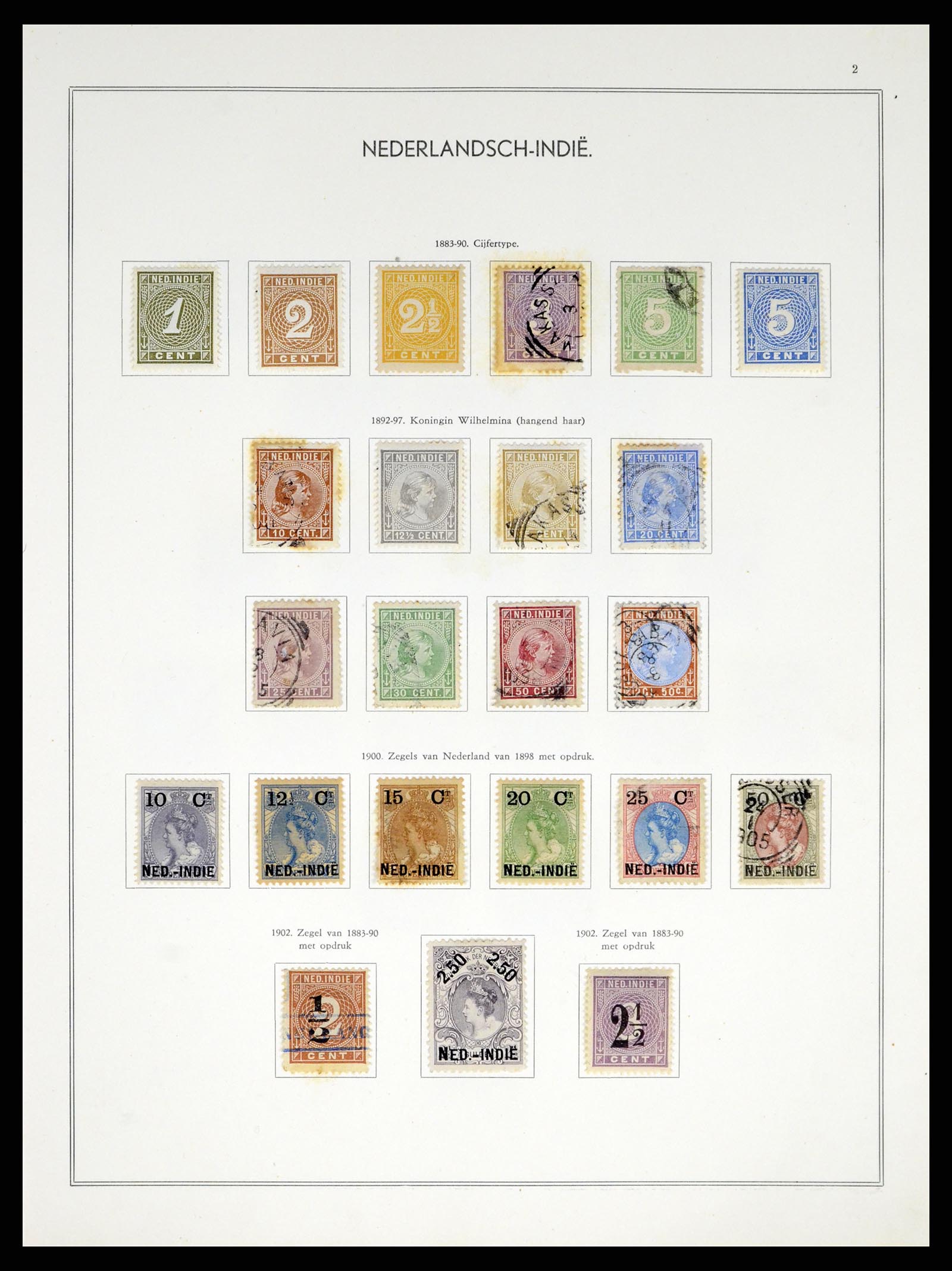 38082 002 - Postzegelverzameling 38082 Nederlandse Overzeese Gebiedsdelen 1864-19