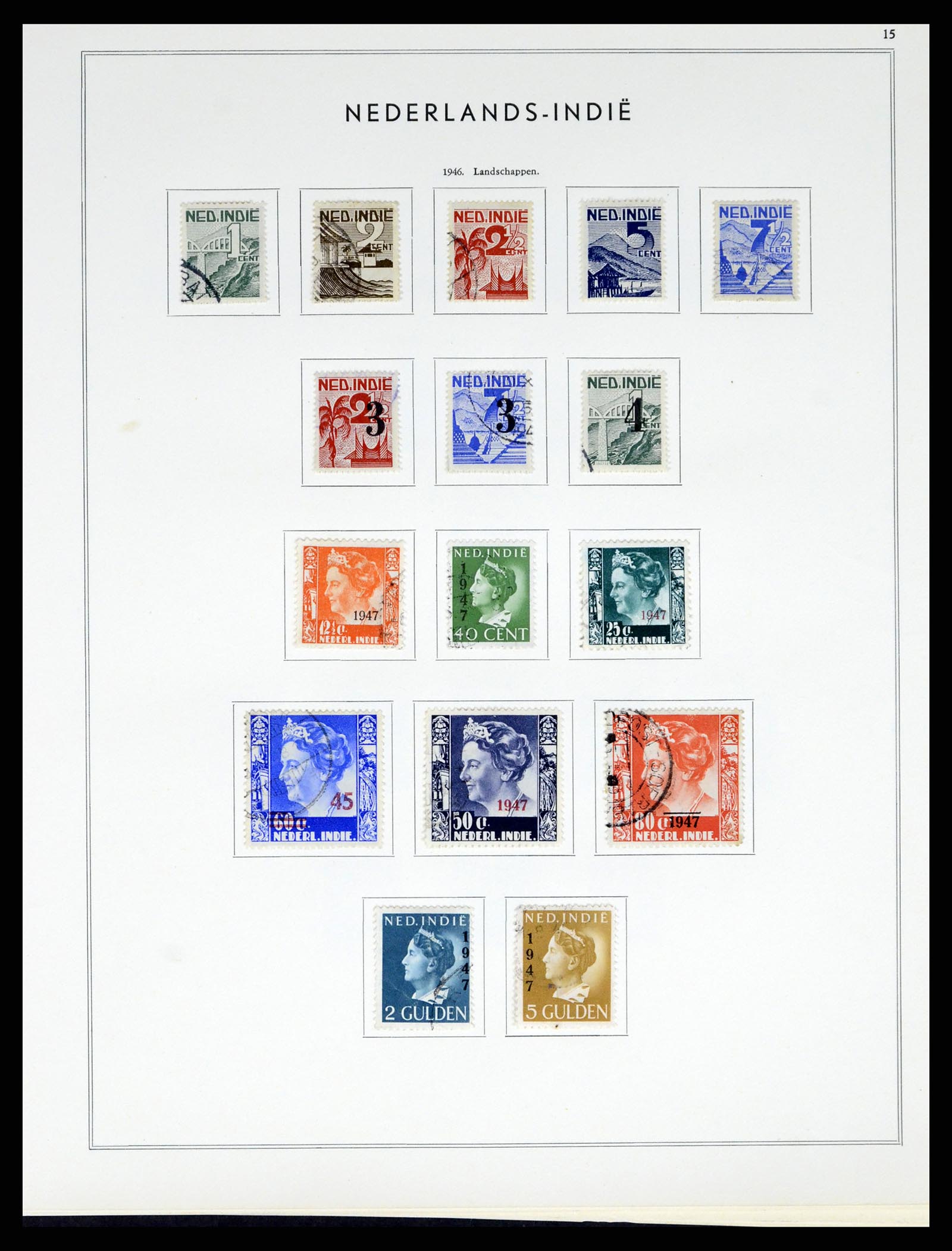 38082 018 - Postzegelverzameling 38082 Nederlandse Overzeese Gebiedsdelen 1864-19