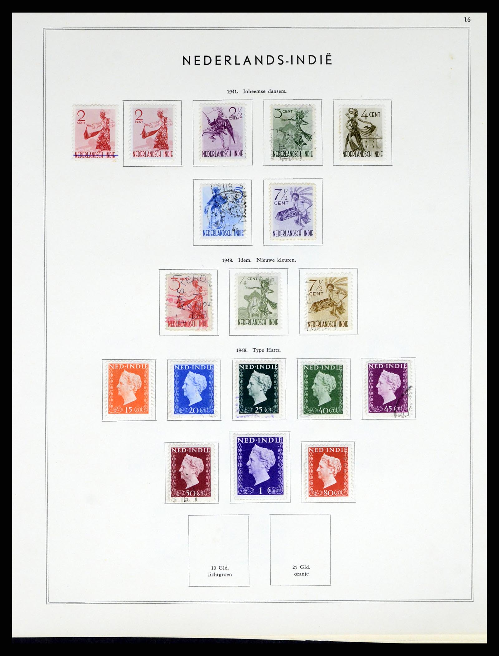 38082 019 - Postzegelverzameling 38082 Nederlandse Overzeese Gebiedsdelen 1864-19