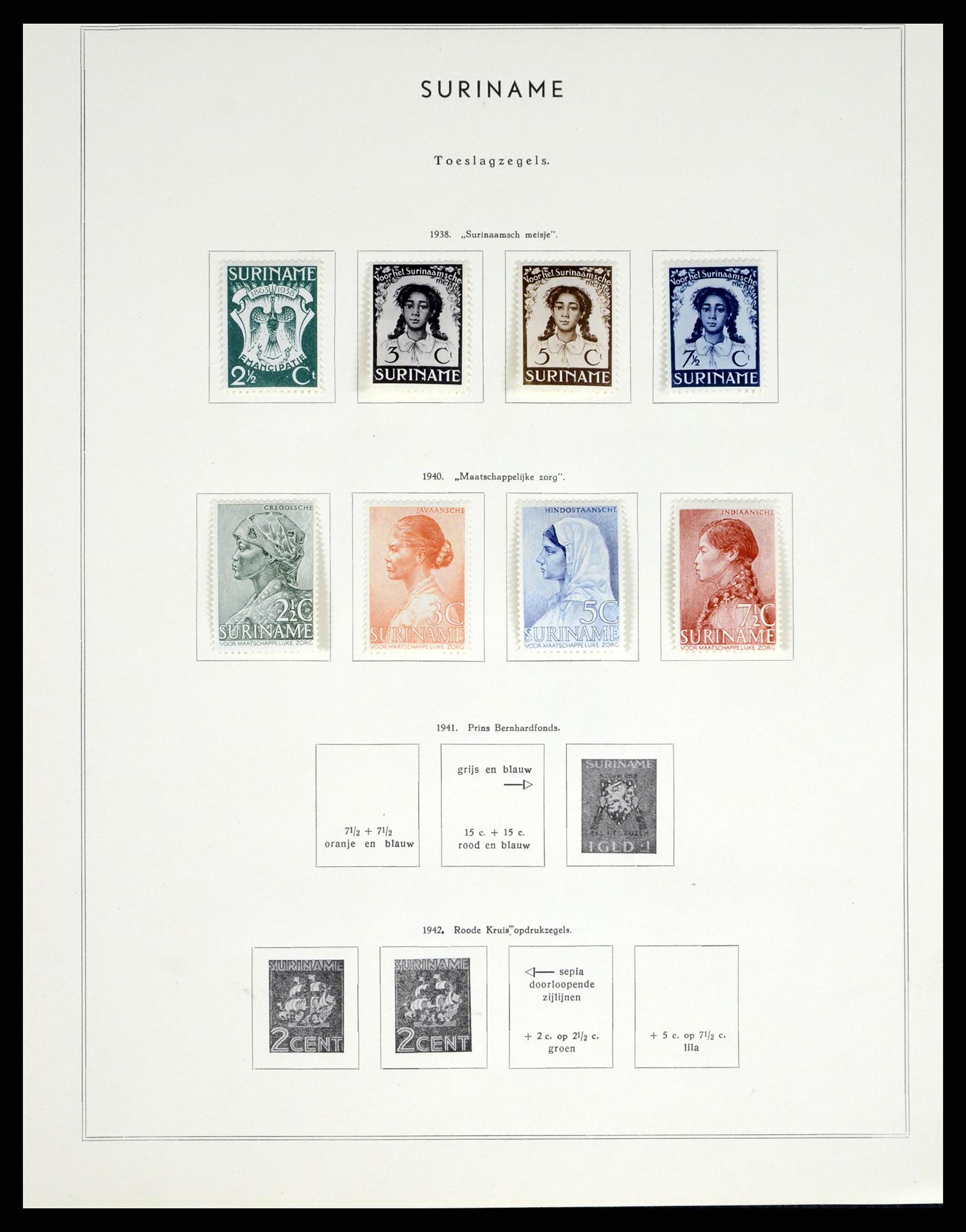 38082 089 - Postzegelverzameling 38082 Nederlandse Overzeese Gebiedsdelen 1864-19