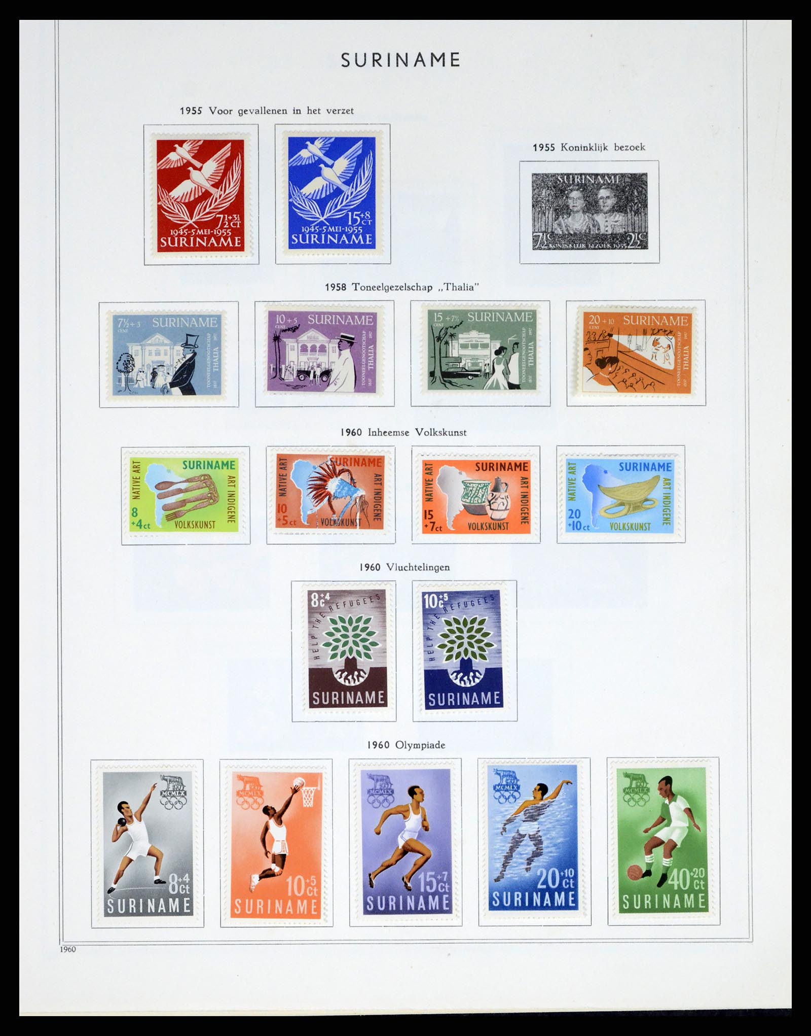 38082 091 - Stamp collection 38082 Dutch Overseas Territories 1864-1962.