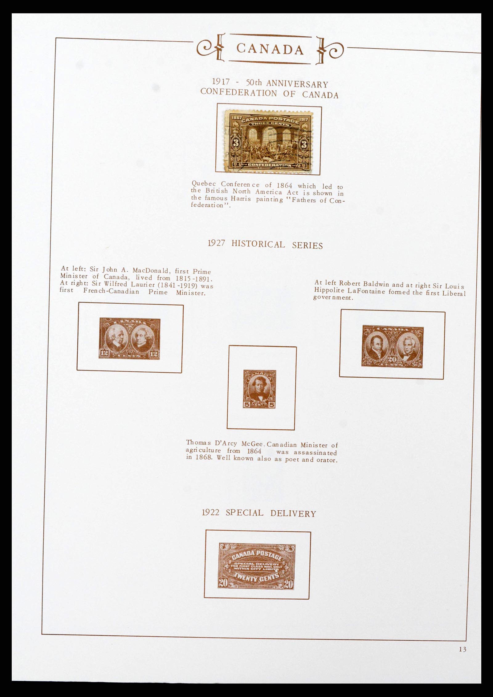 38083 0007 - Stamp collection 38083 Canada 1868-1997.