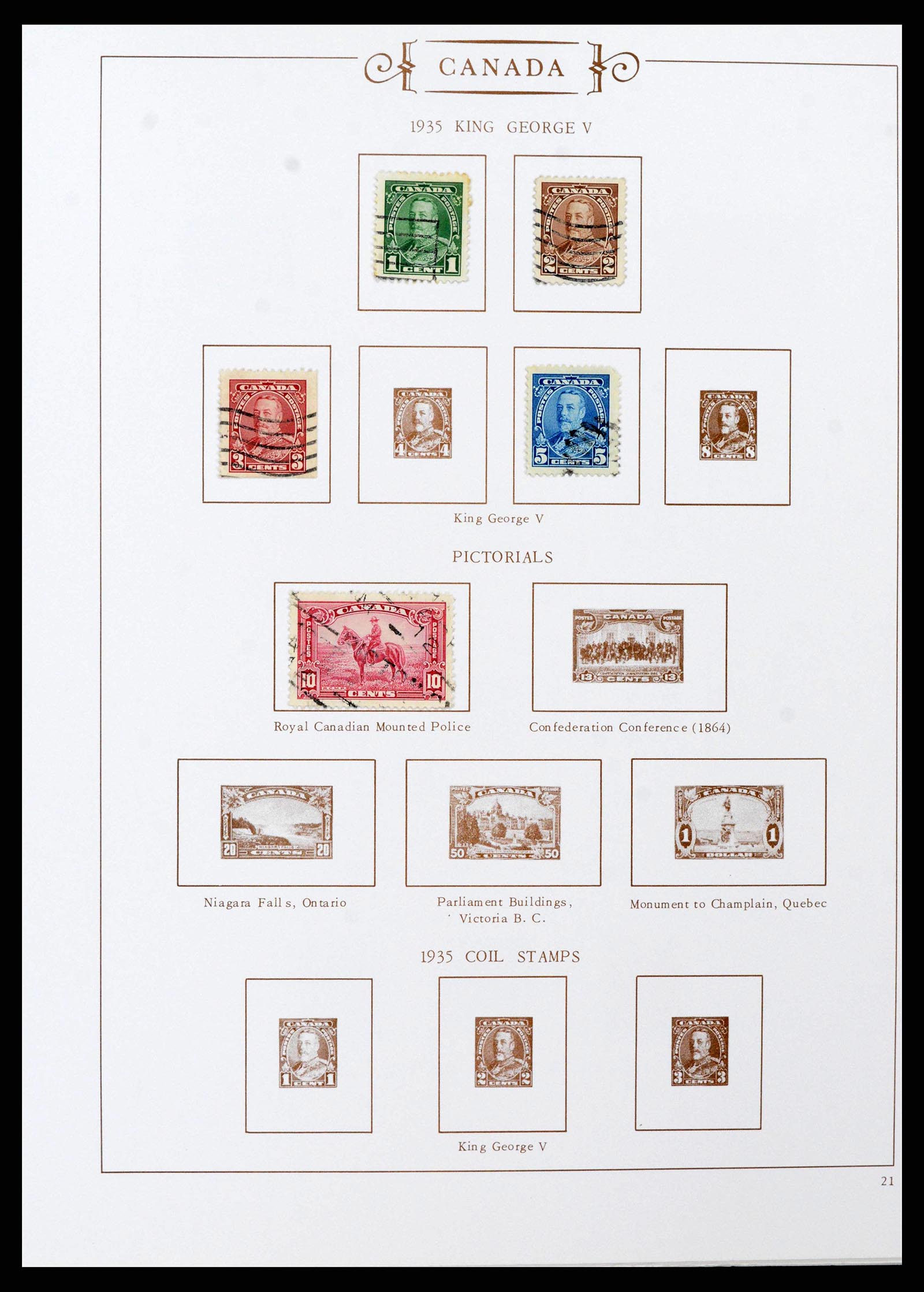 38083 0013 - Stamp collection 38083 Canada 1868-1997.