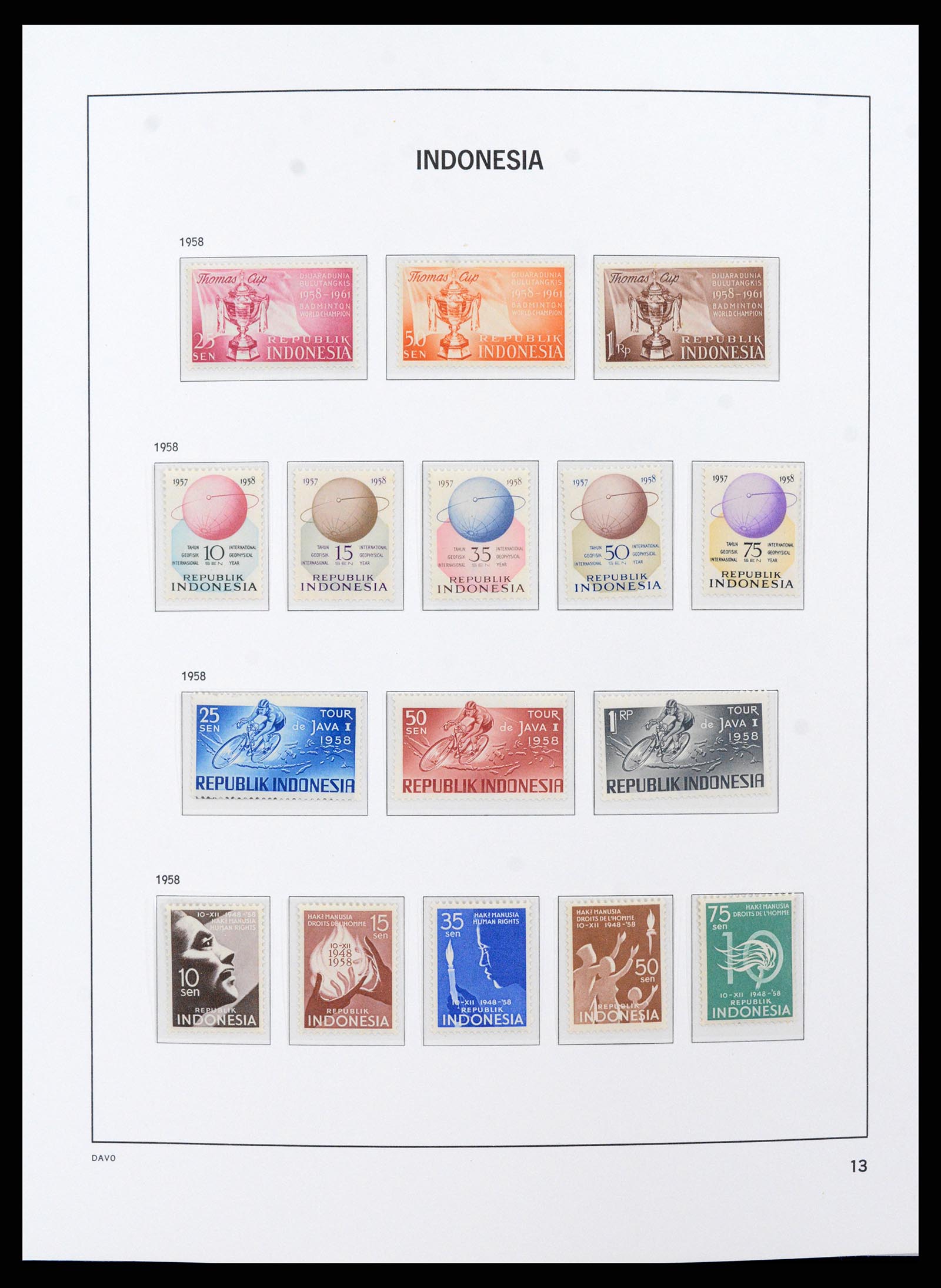 38084 0013 - Postzegelverzameling 38084 Indonesië 1949-2002.