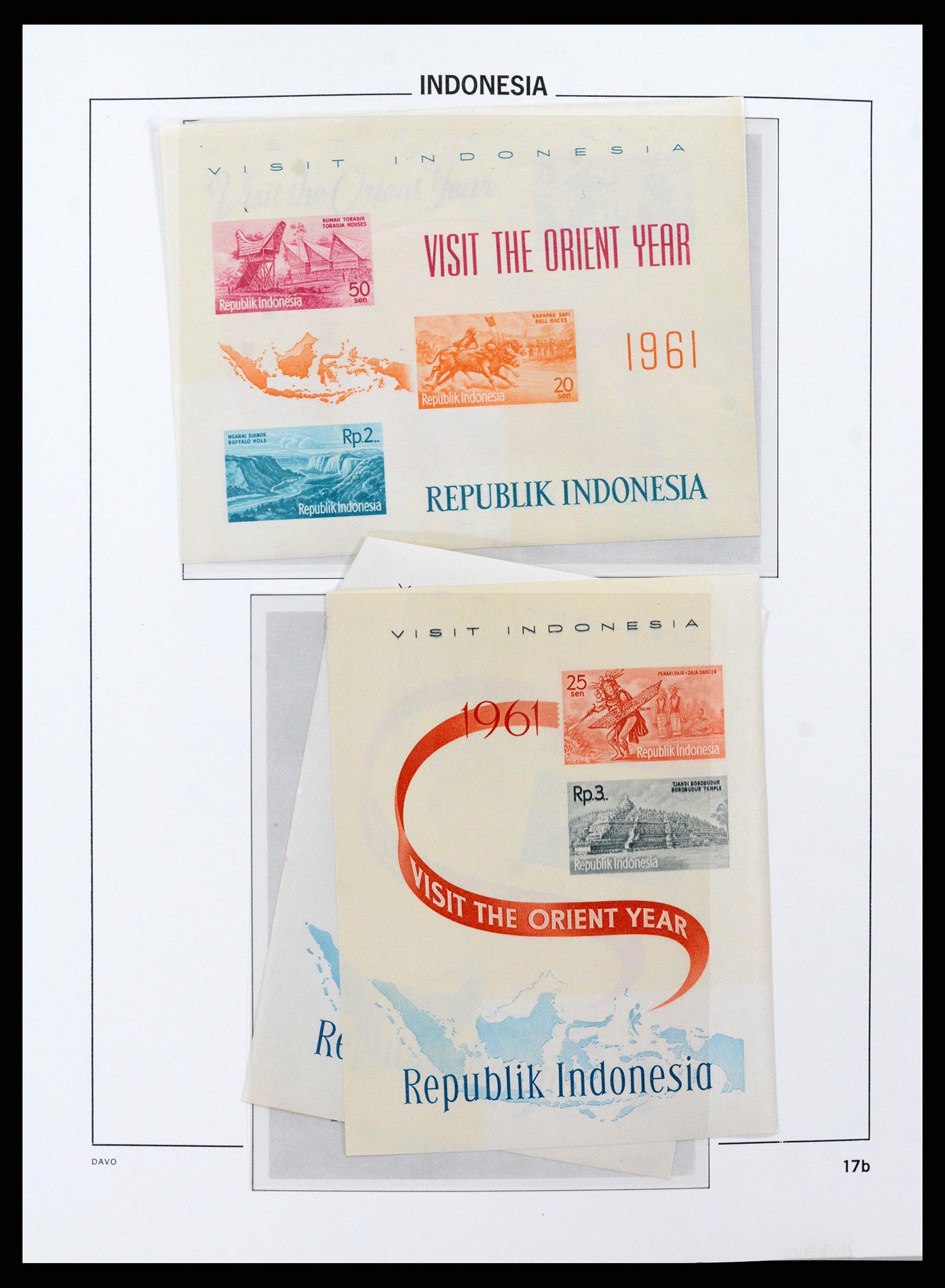 38084 0019 - Postzegelverzameling 38084 Indonesië 1949-2002.