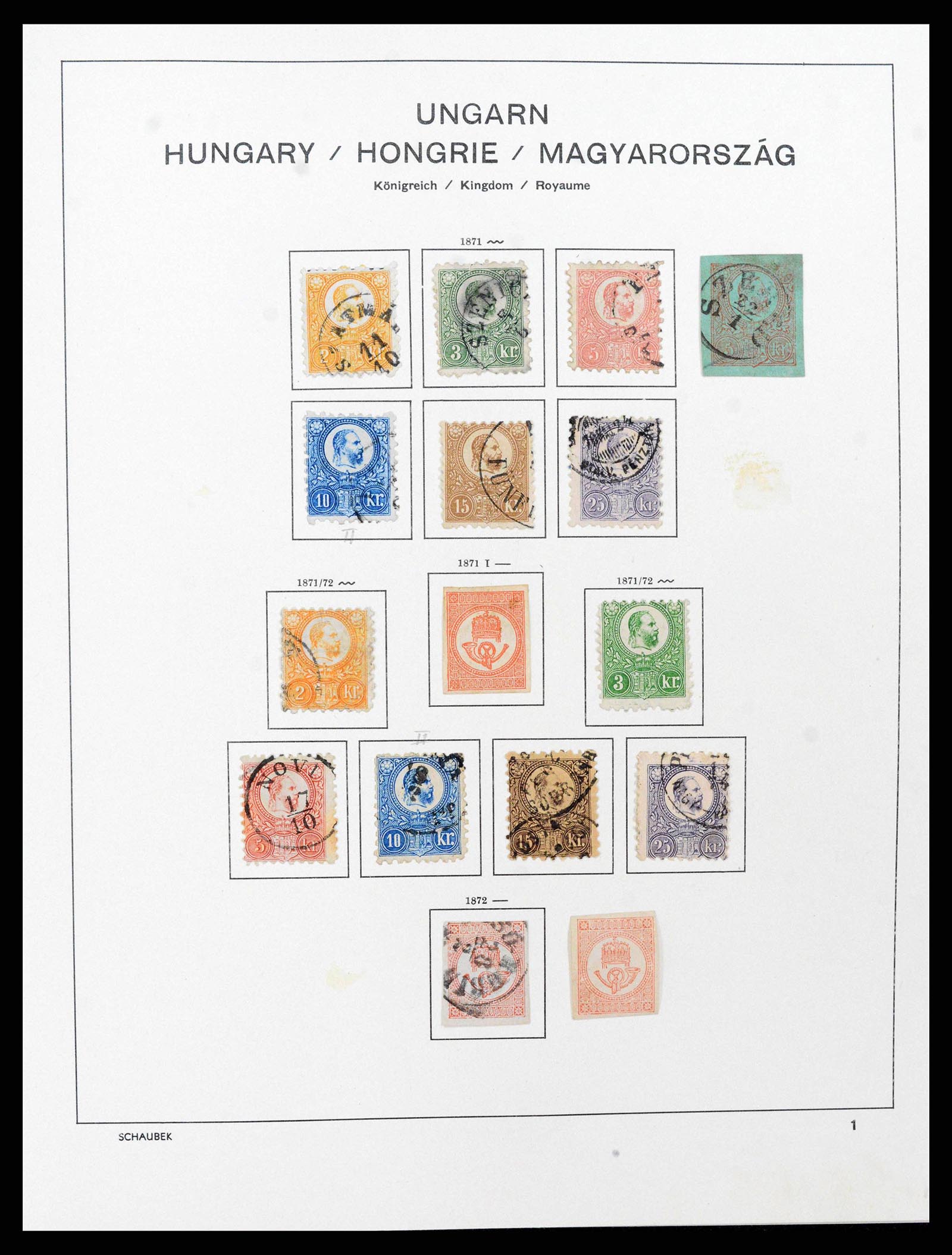 38086 0001 - Postzegelverzameling 38086 Hongarije 1871-2000.
