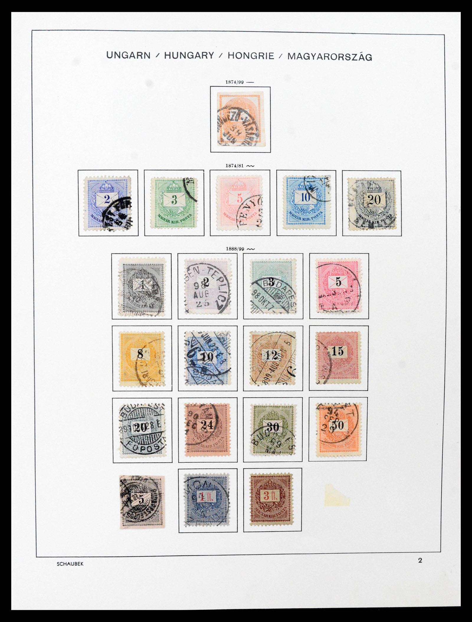 38086 0003 - Postzegelverzameling 38086 Hongarije 1871-2000.