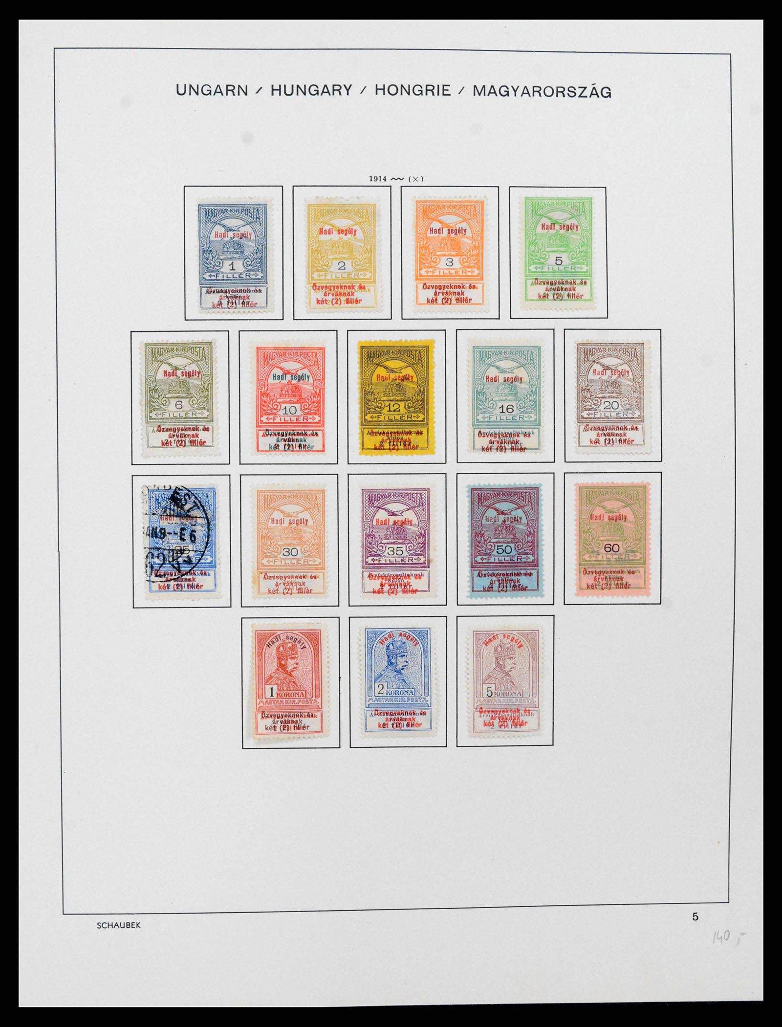 38086 0014 - Postzegelverzameling 38086 Hongarije 1871-2000.
