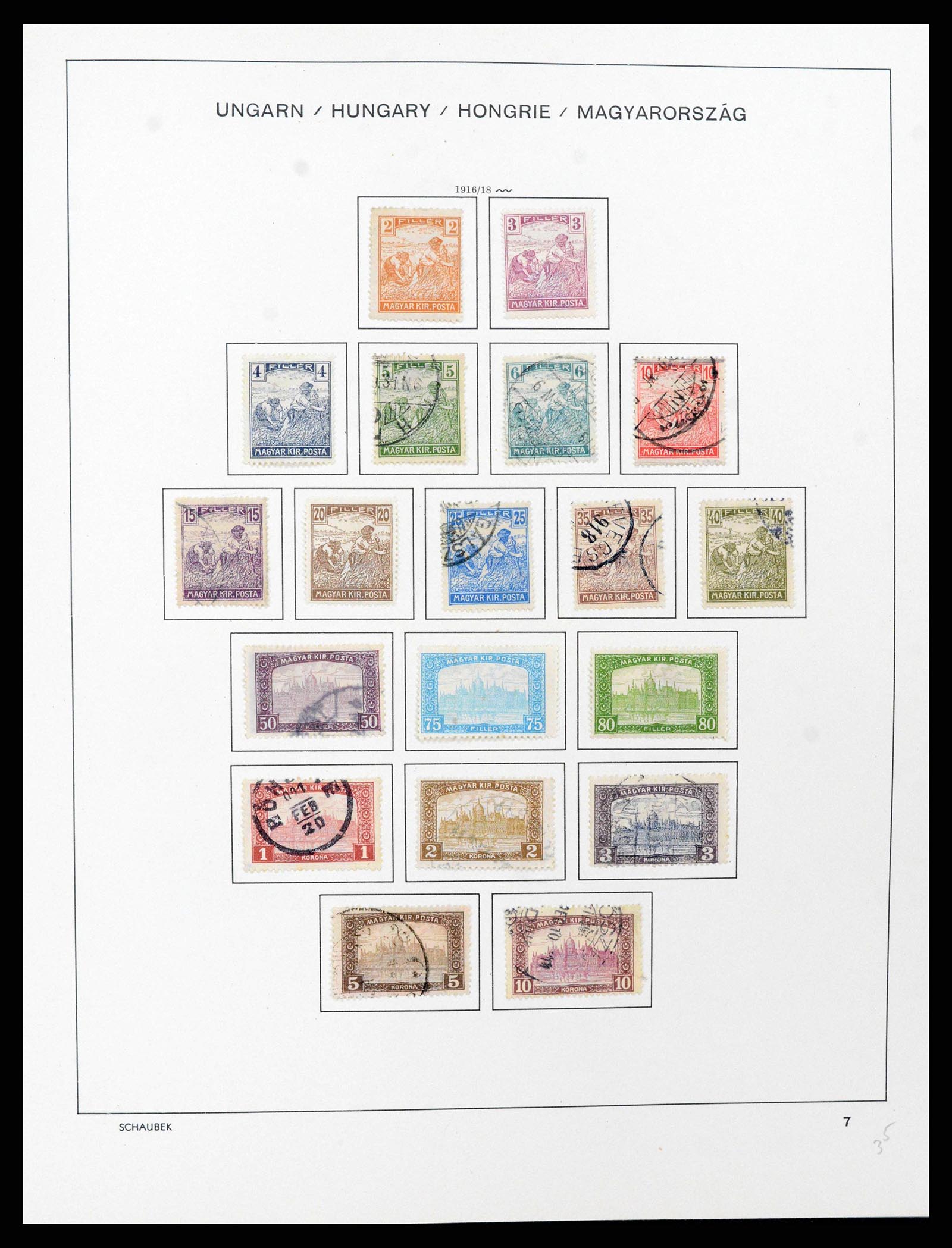 38086 0016 - Postzegelverzameling 38086 Hongarije 1871-2000.