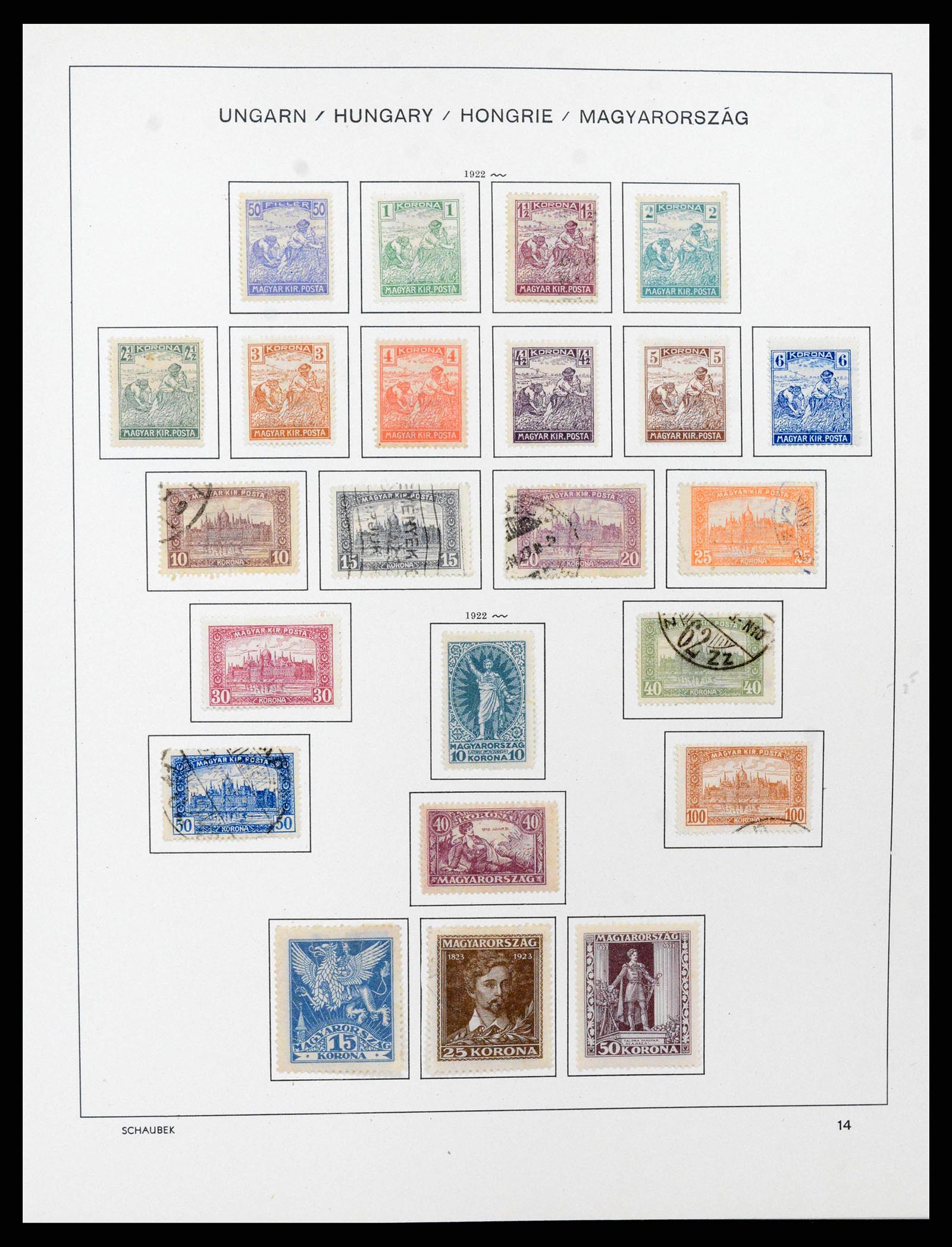 38086 0024 - Postzegelverzameling 38086 Hongarije 1871-2000.