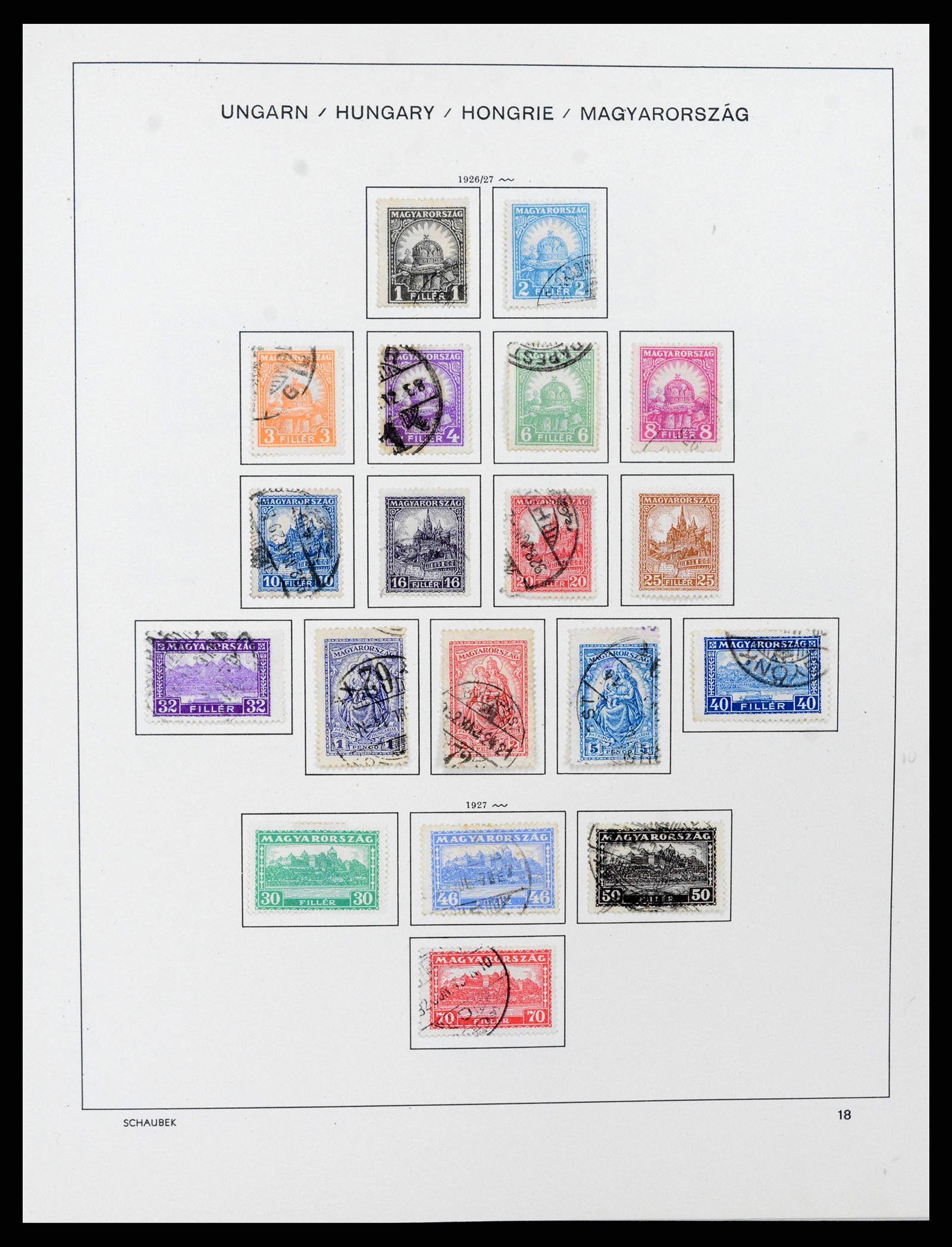 38086 0029 - Postzegelverzameling 38086 Hongarije 1871-2000.