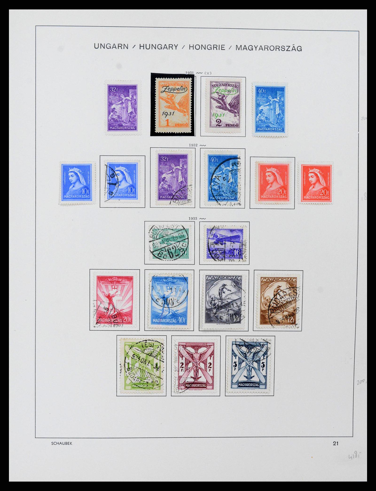 38086 0033 - Postzegelverzameling 38086 Hongarije 1871-2000.