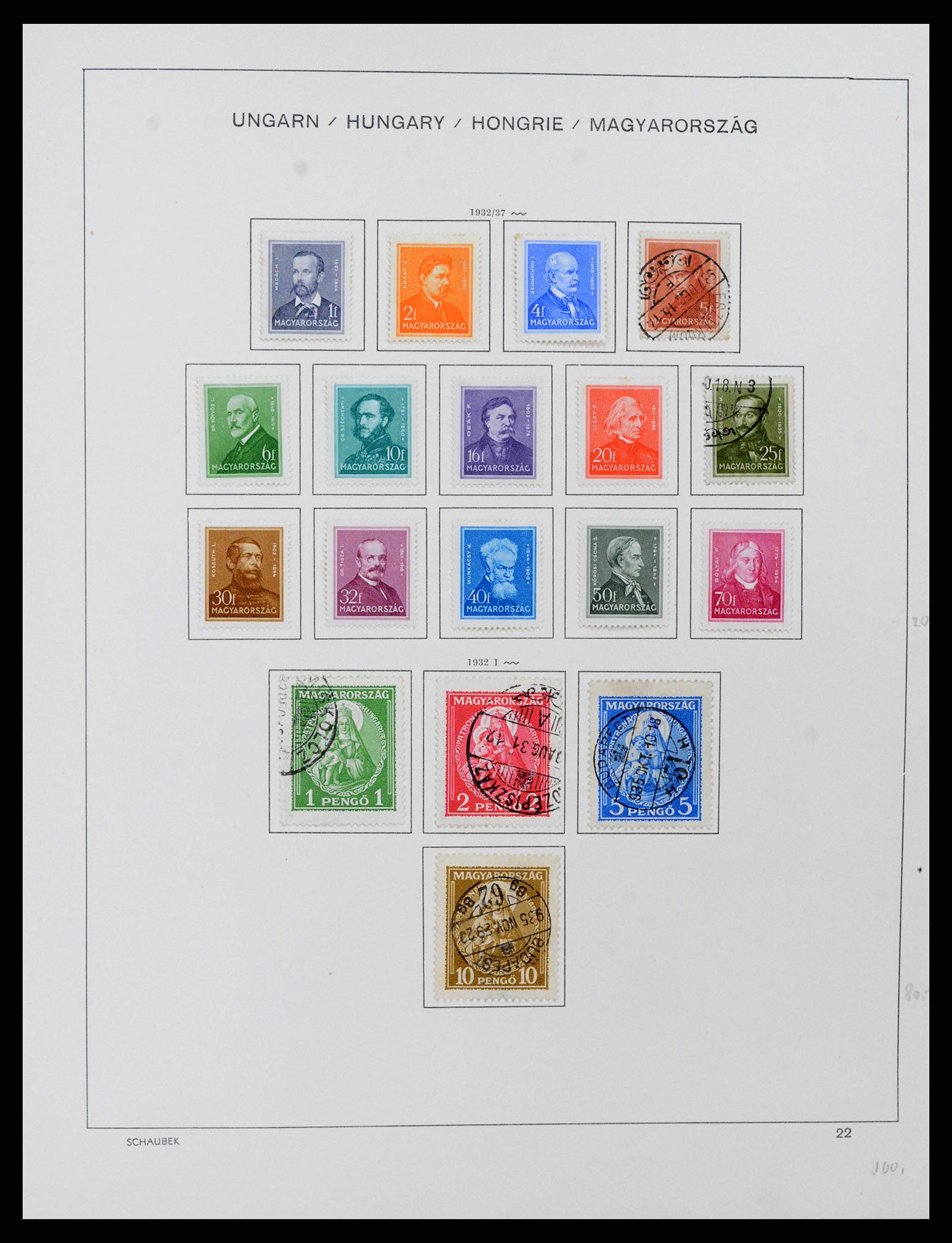 38086 0035 - Postzegelverzameling 38086 Hongarije 1871-2000.