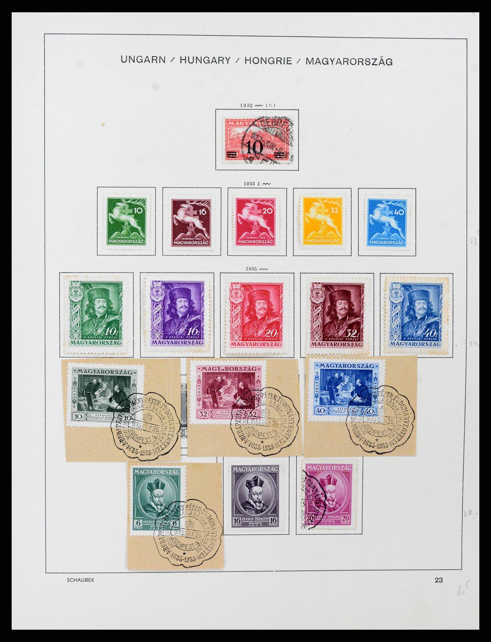 38086 0036 - Postzegelverzameling 38086 Hongarije 1871-2000.