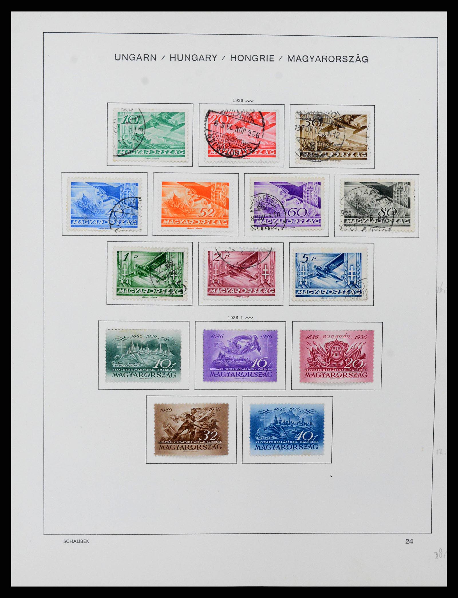 38086 0037 - Postzegelverzameling 38086 Hongarije 1871-2000.