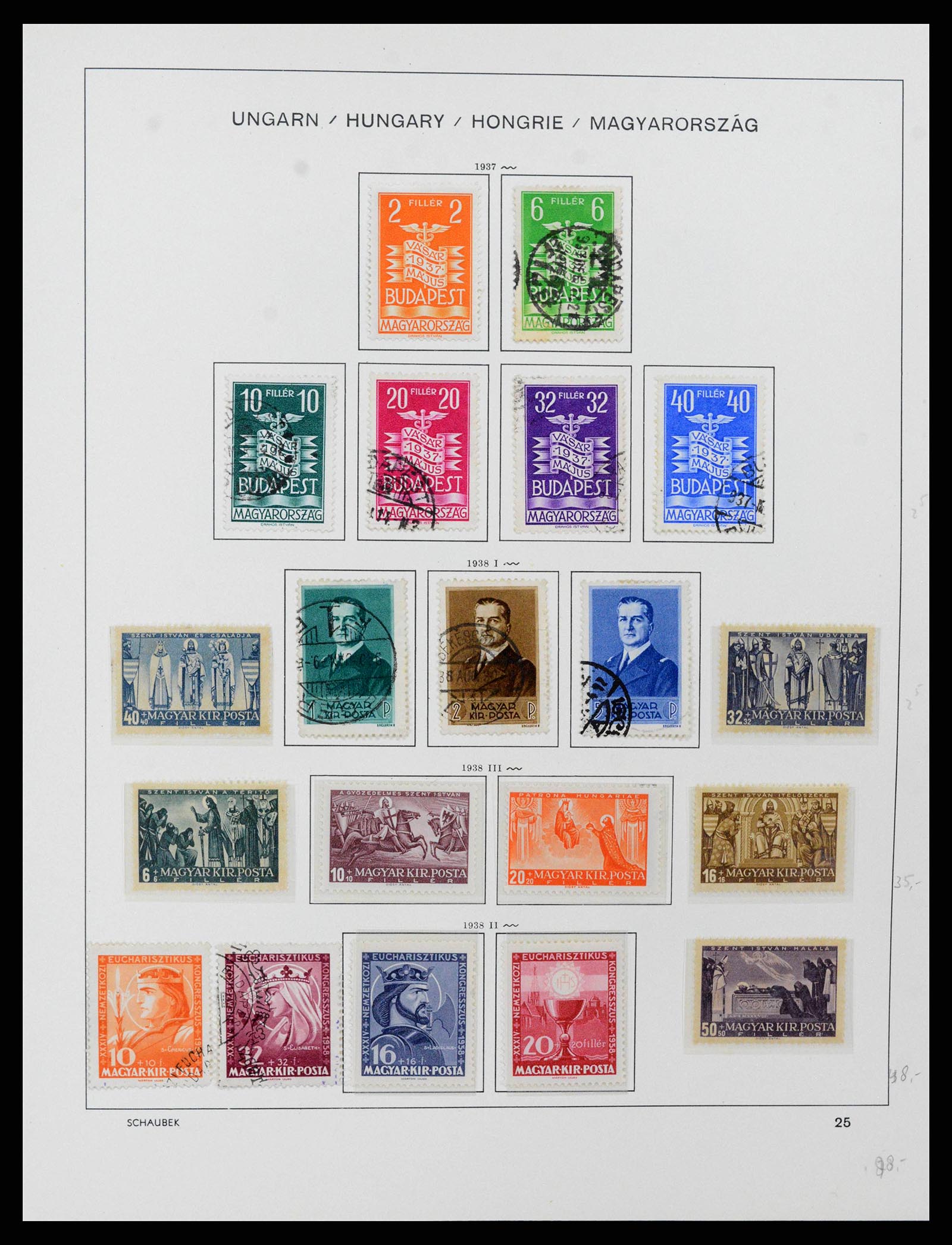 38086 0038 - Postzegelverzameling 38086 Hongarije 1871-2000.
