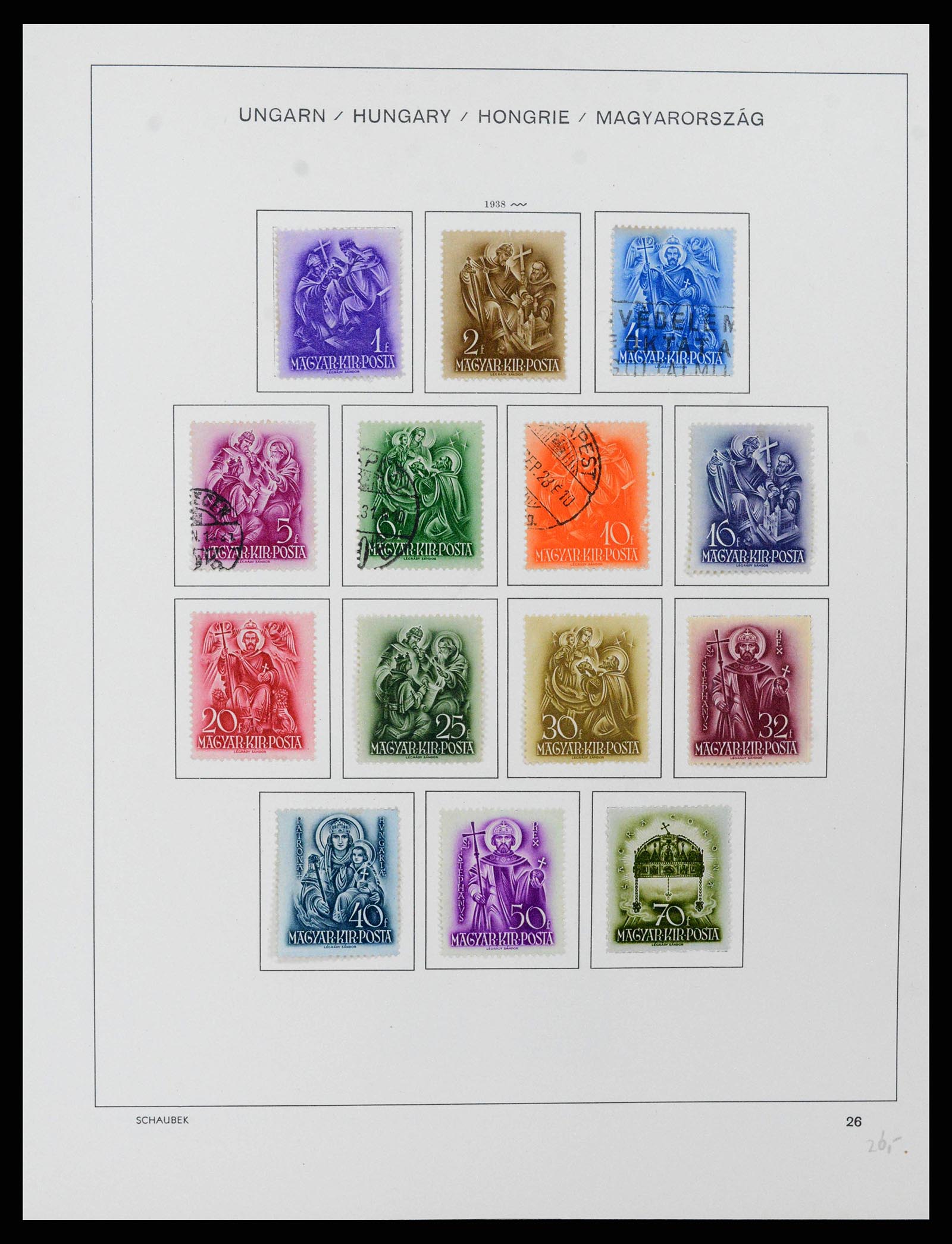 38086 0040 - Postzegelverzameling 38086 Hongarije 1871-2000.