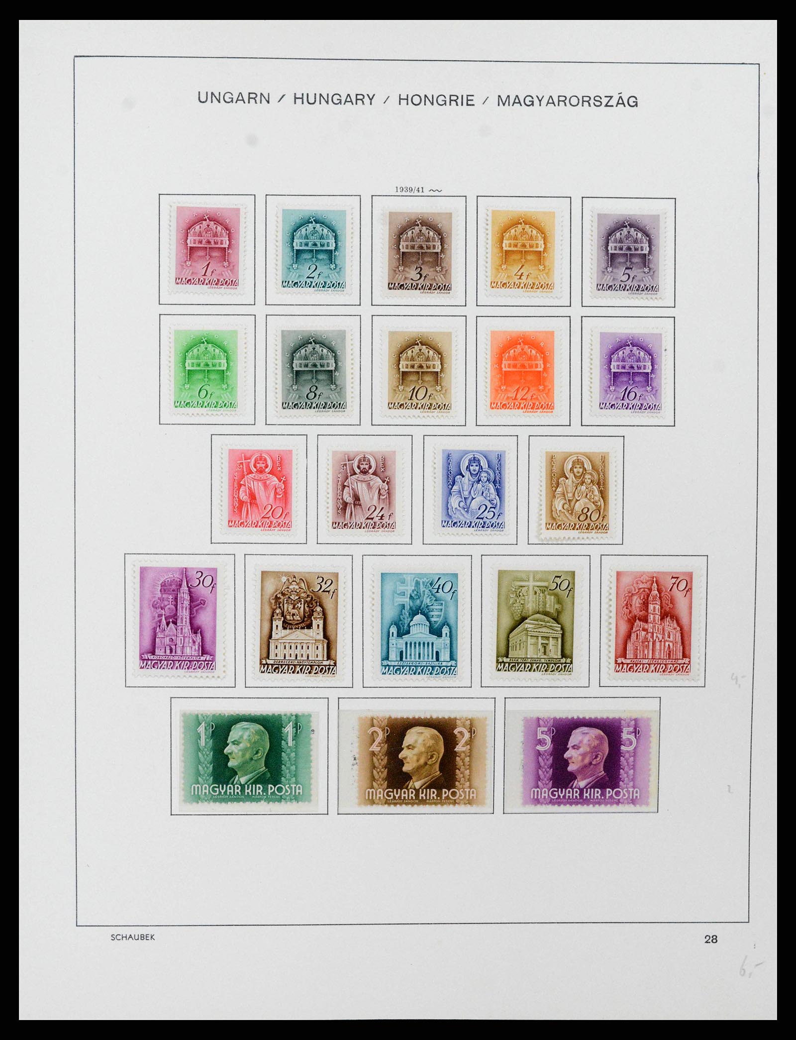 38086 0042 - Postzegelverzameling 38086 Hongarije 1871-2000.