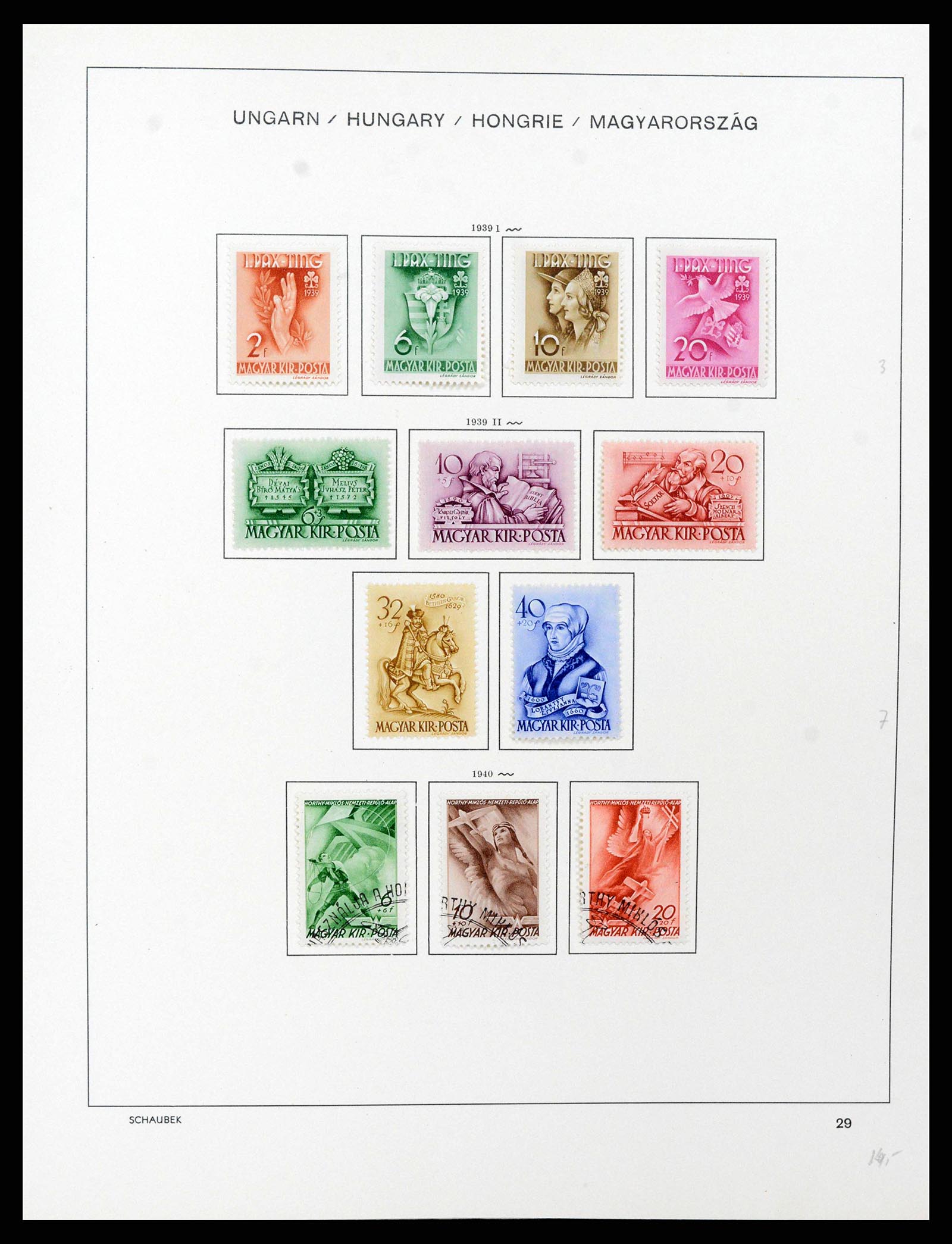 38086 0043 - Postzegelverzameling 38086 Hongarije 1871-2000.