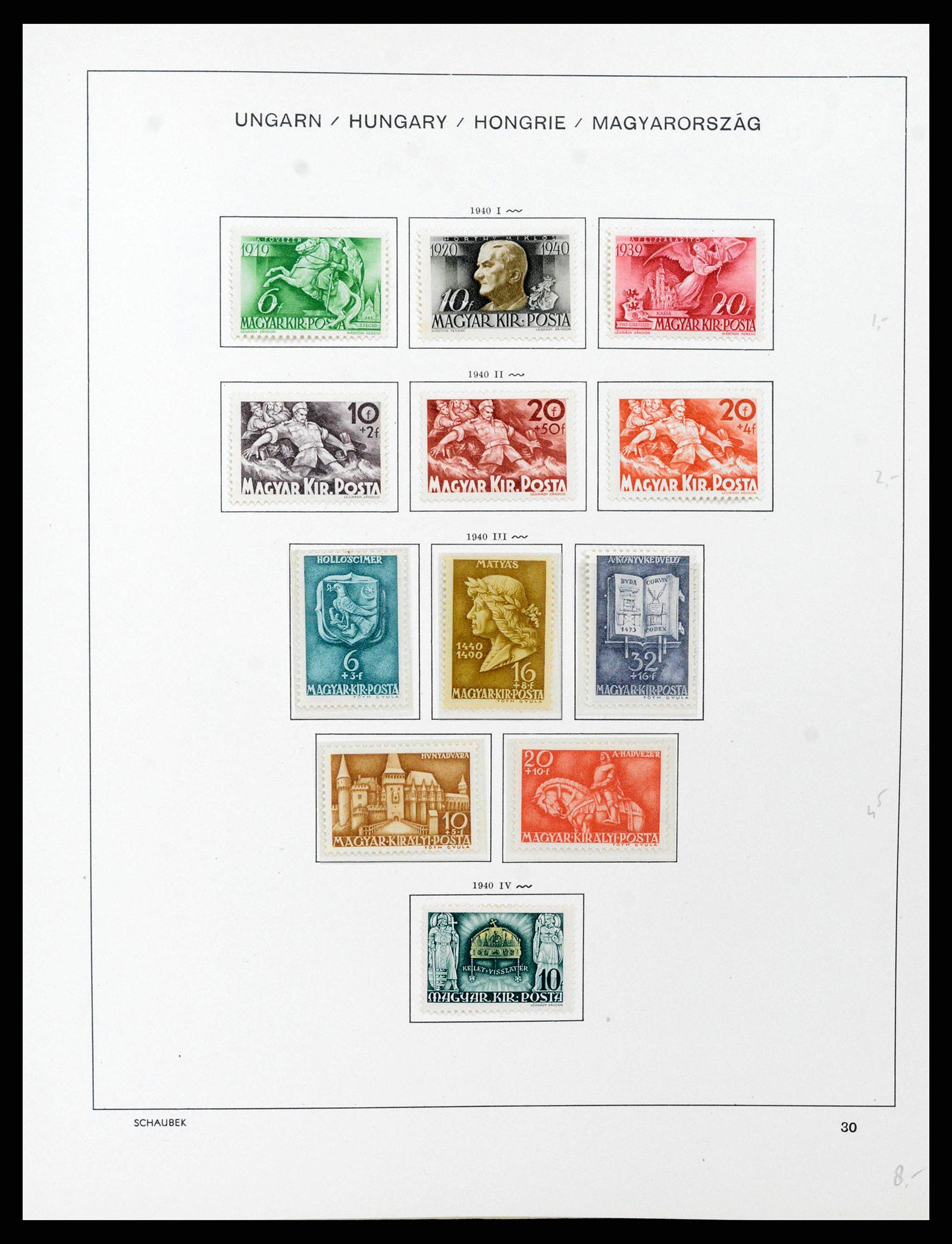 38086 0044 - Postzegelverzameling 38086 Hongarije 1871-2000.