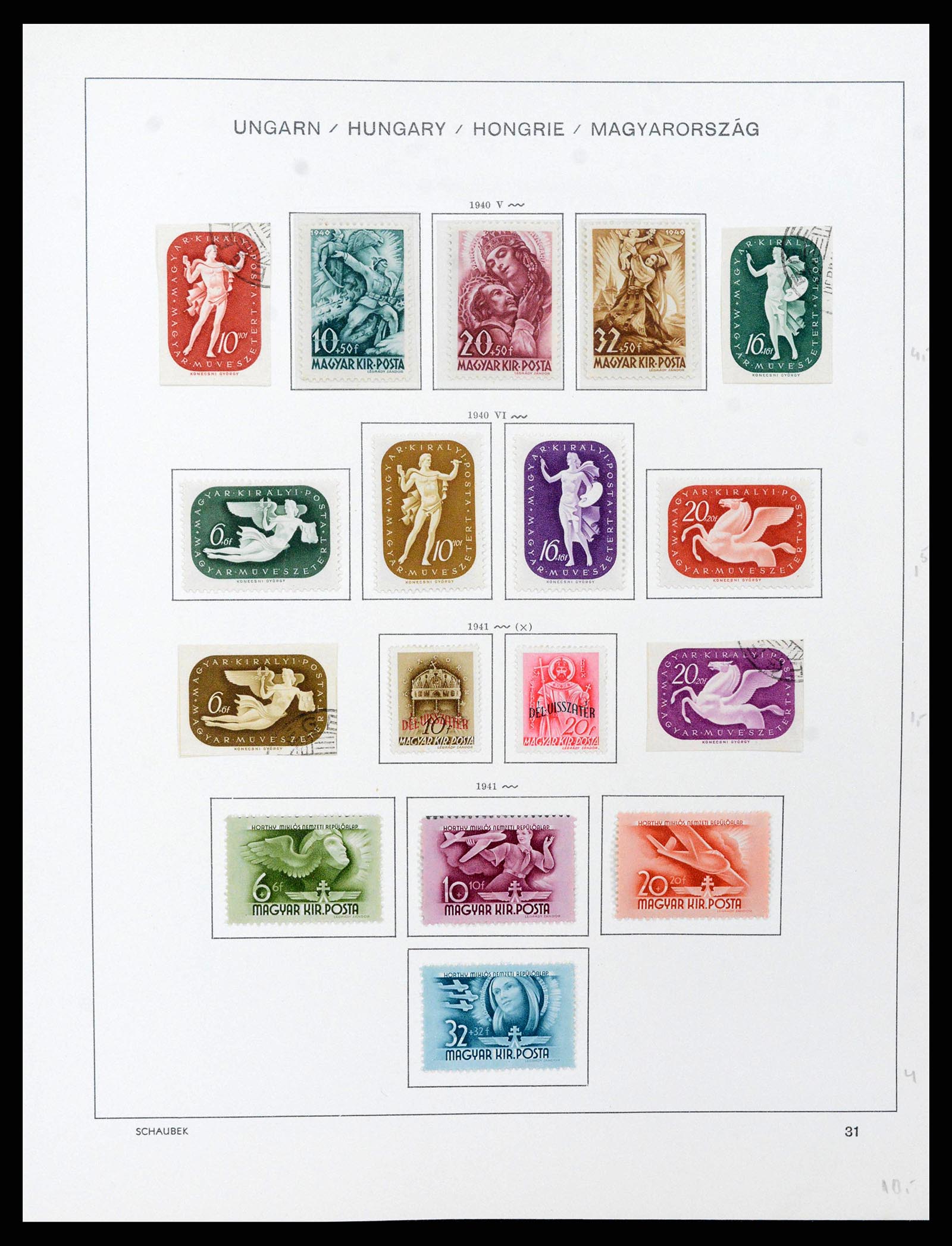 38086 0046 - Postzegelverzameling 38086 Hongarije 1871-2000.