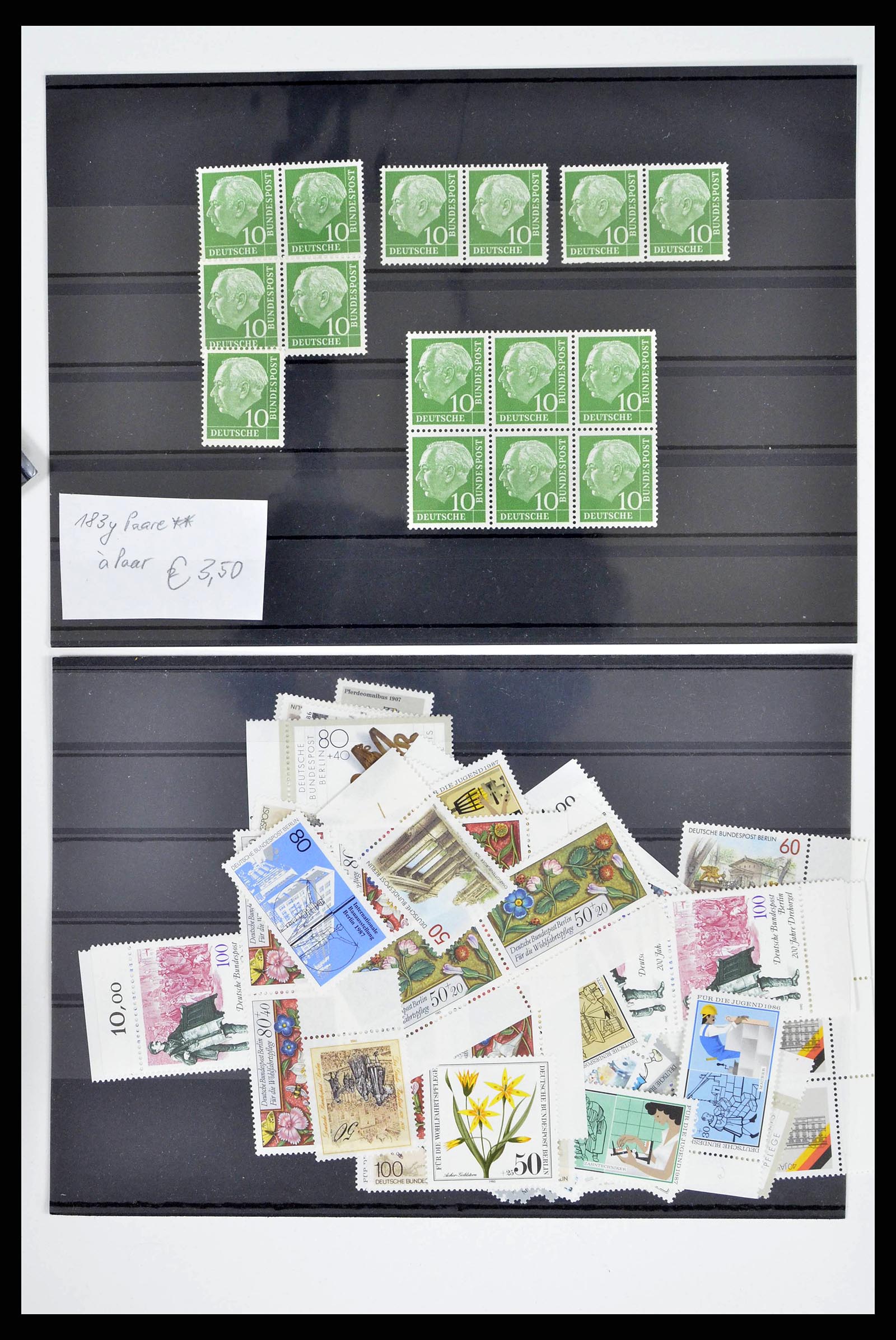 38087 0010 - Stamp collection 38087 Bundespost/Berlin 1980s-1990s.