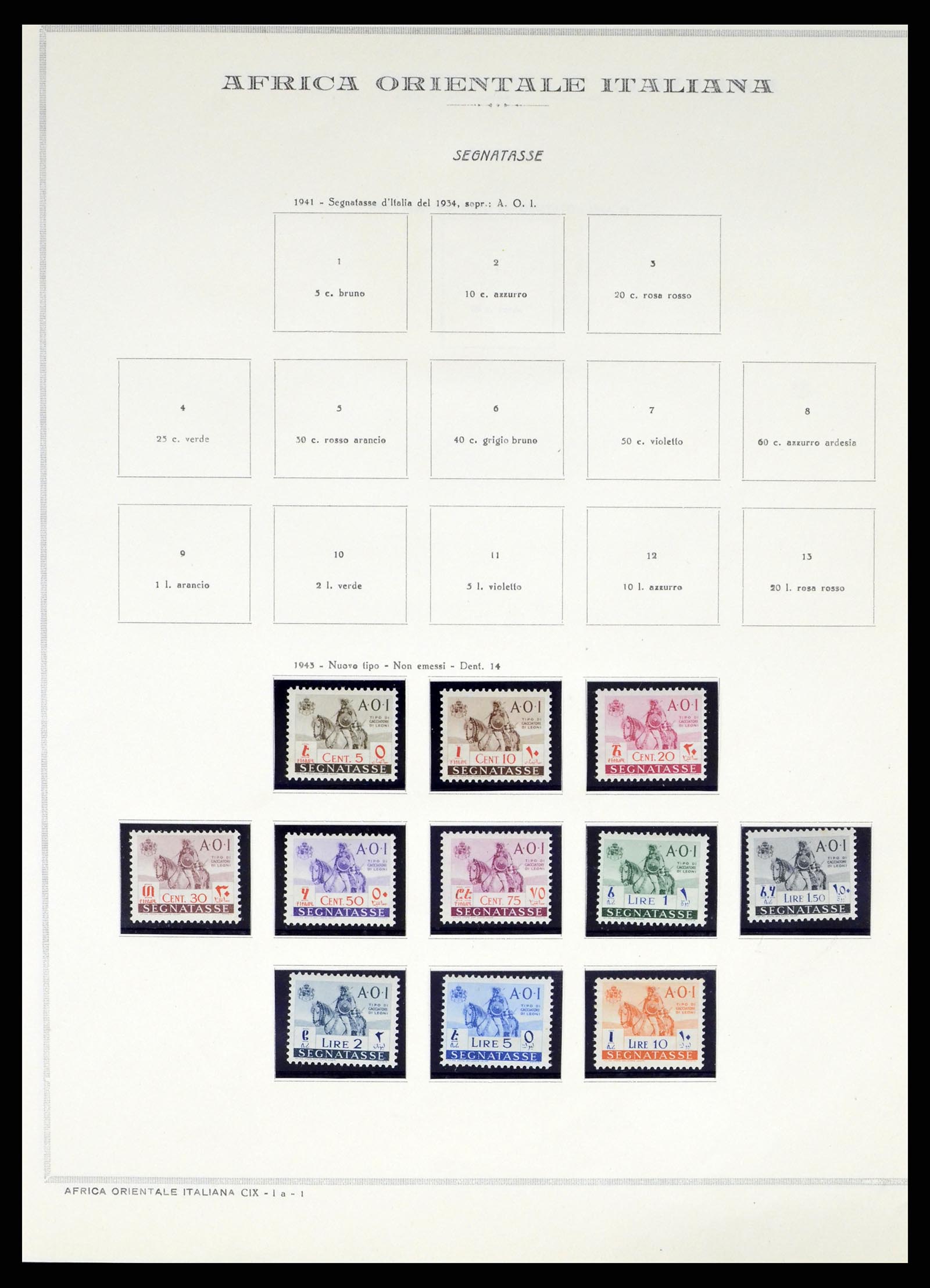 38090 011 - Postzegelverzameling 38090 Italiaanse kolonin 1903-1960.