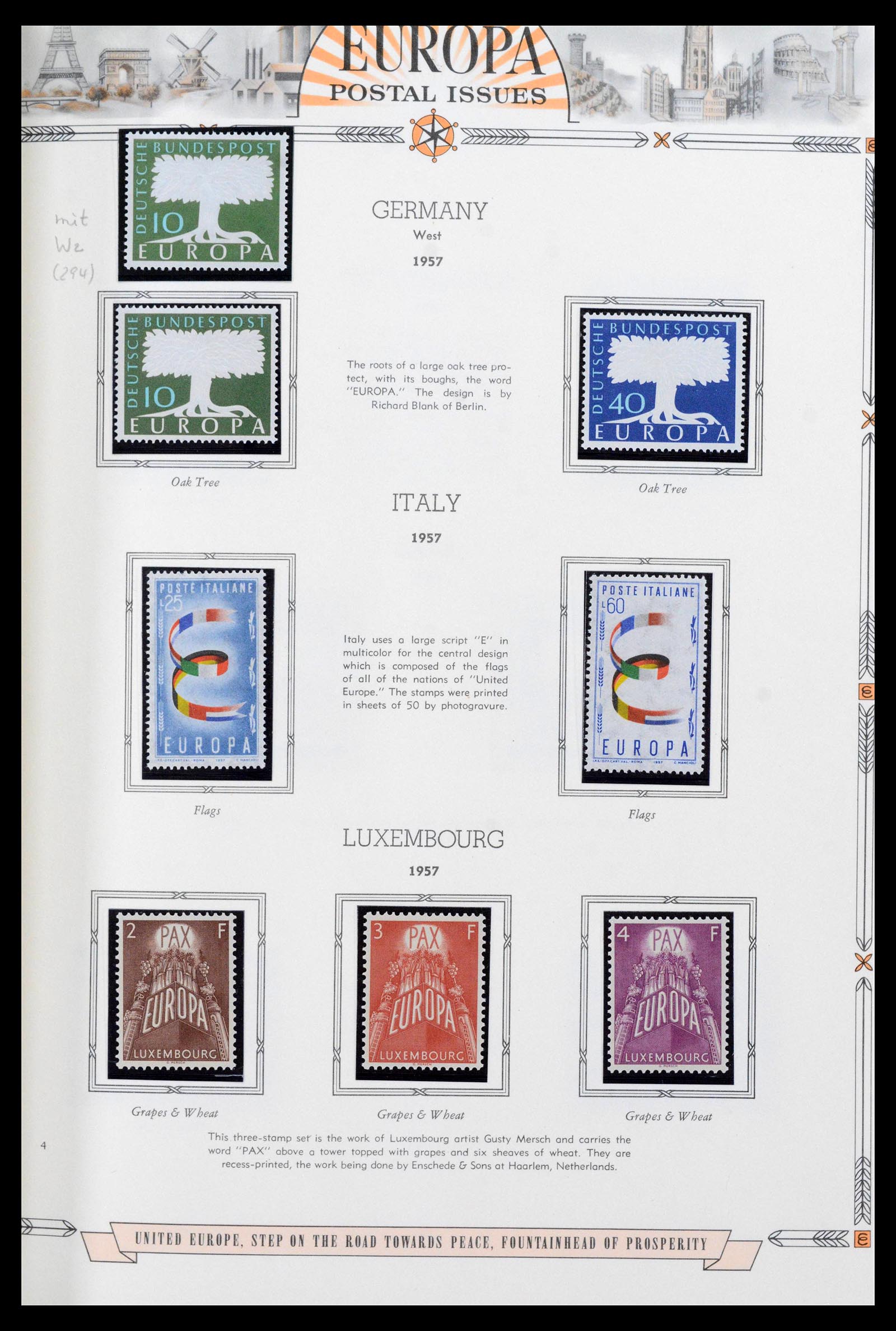 38096 0004 - Postzegelverzameling 38096 Europa Cept 1949-2007.
