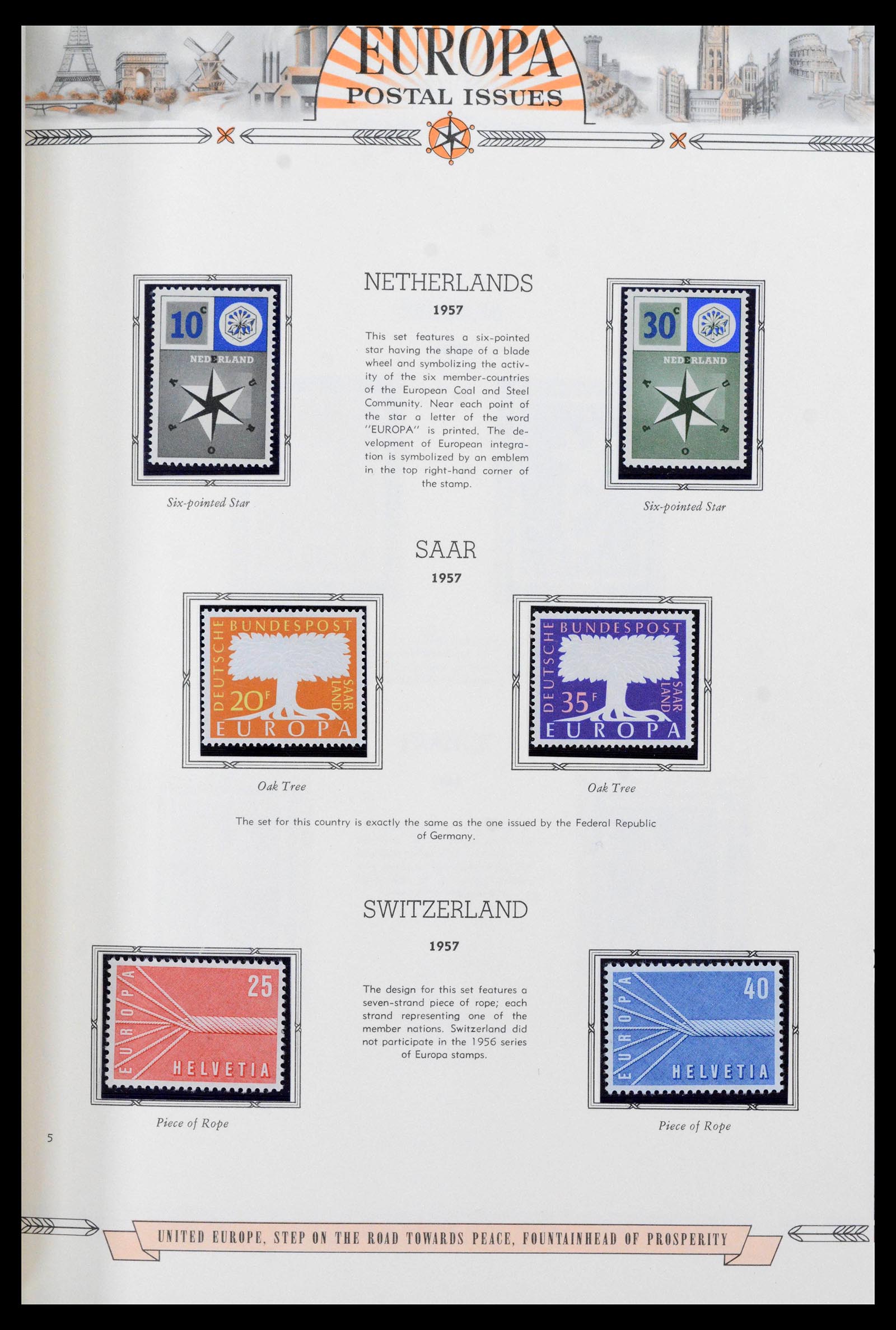 38096 0005 - Postzegelverzameling 38096 Europa Cept 1949-2007.