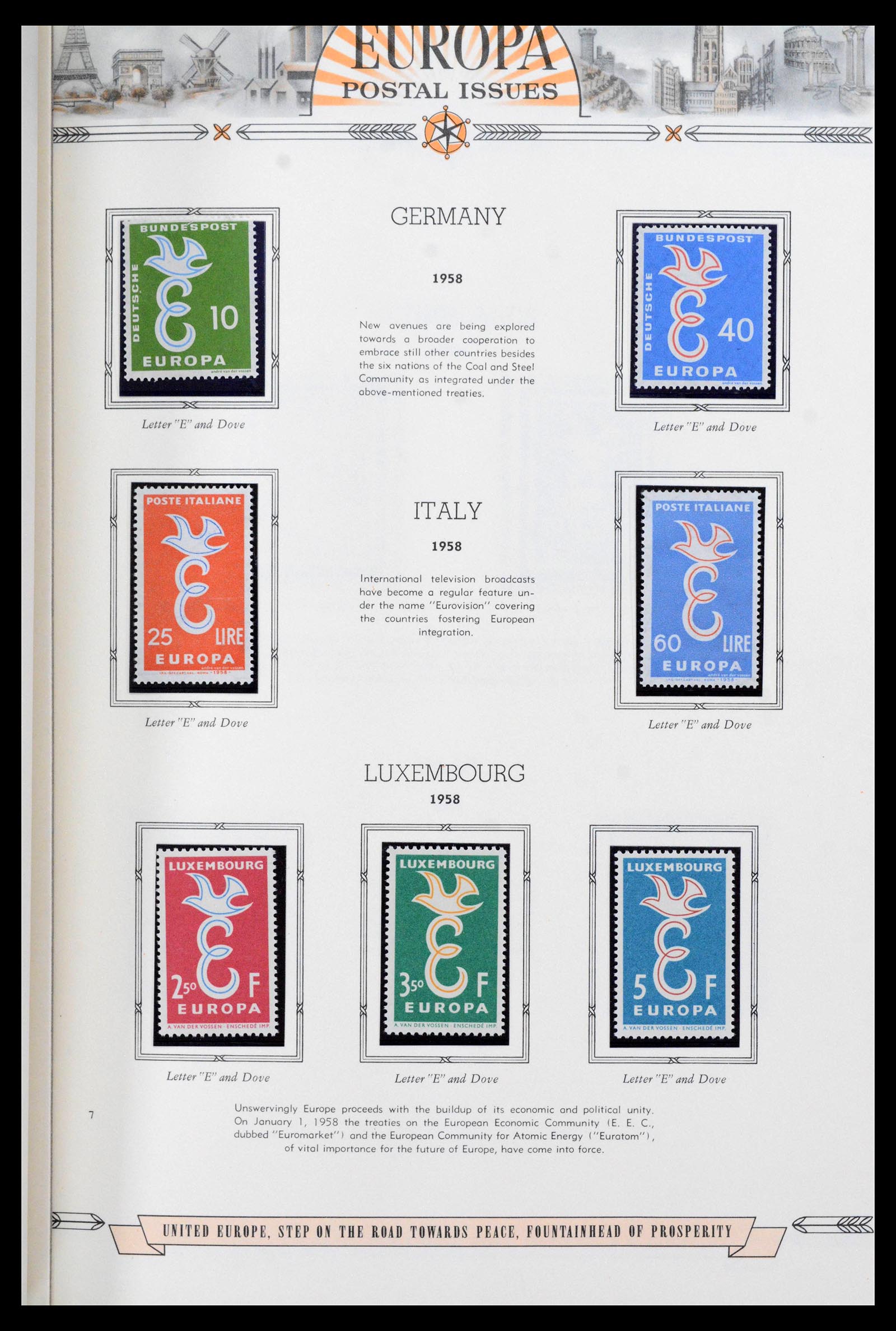 38096 0007 - Postzegelverzameling 38096 Europa Cept 1949-2007.
