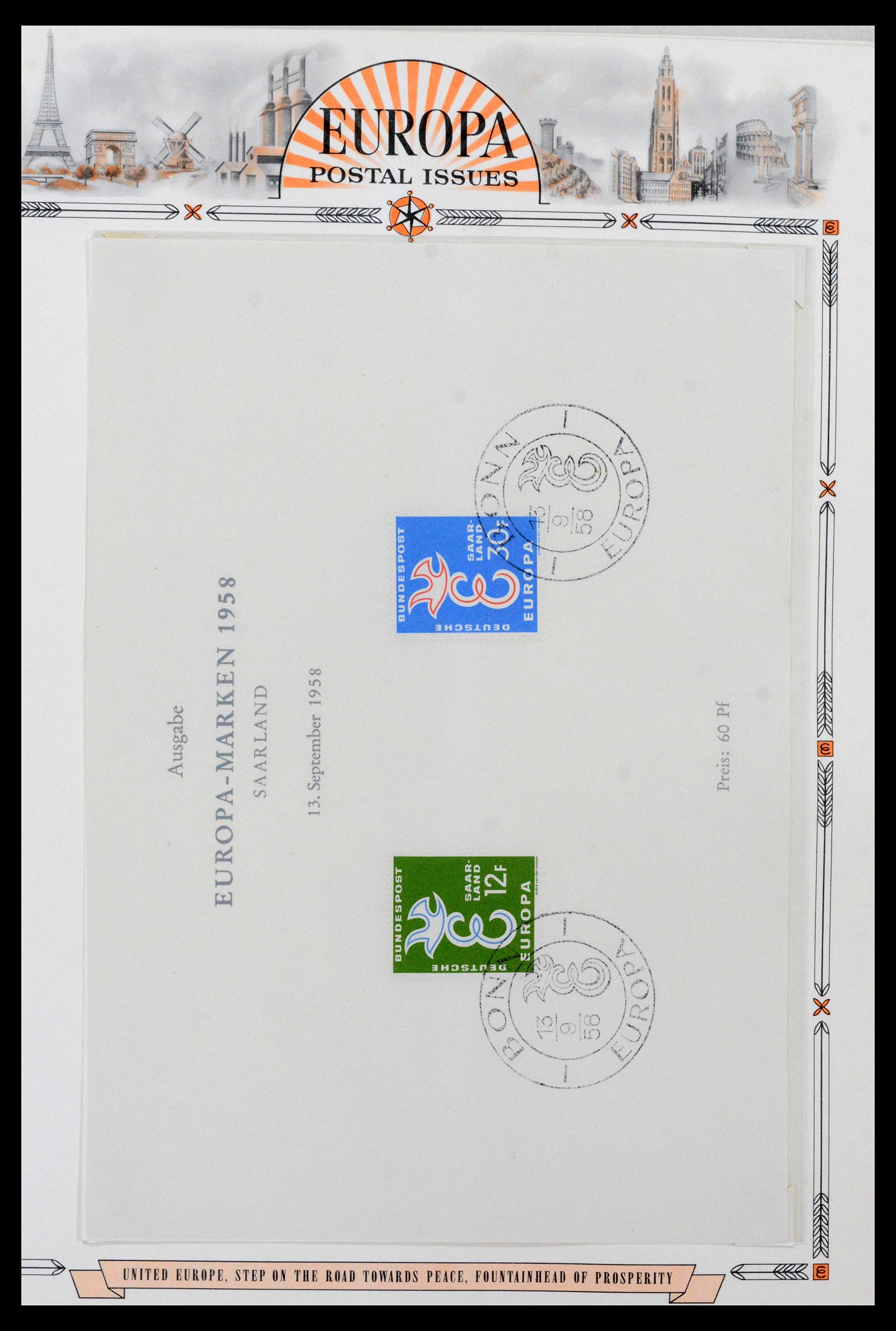 38096 0010 - Postzegelverzameling 38096 Europa Cept 1949-2007.
