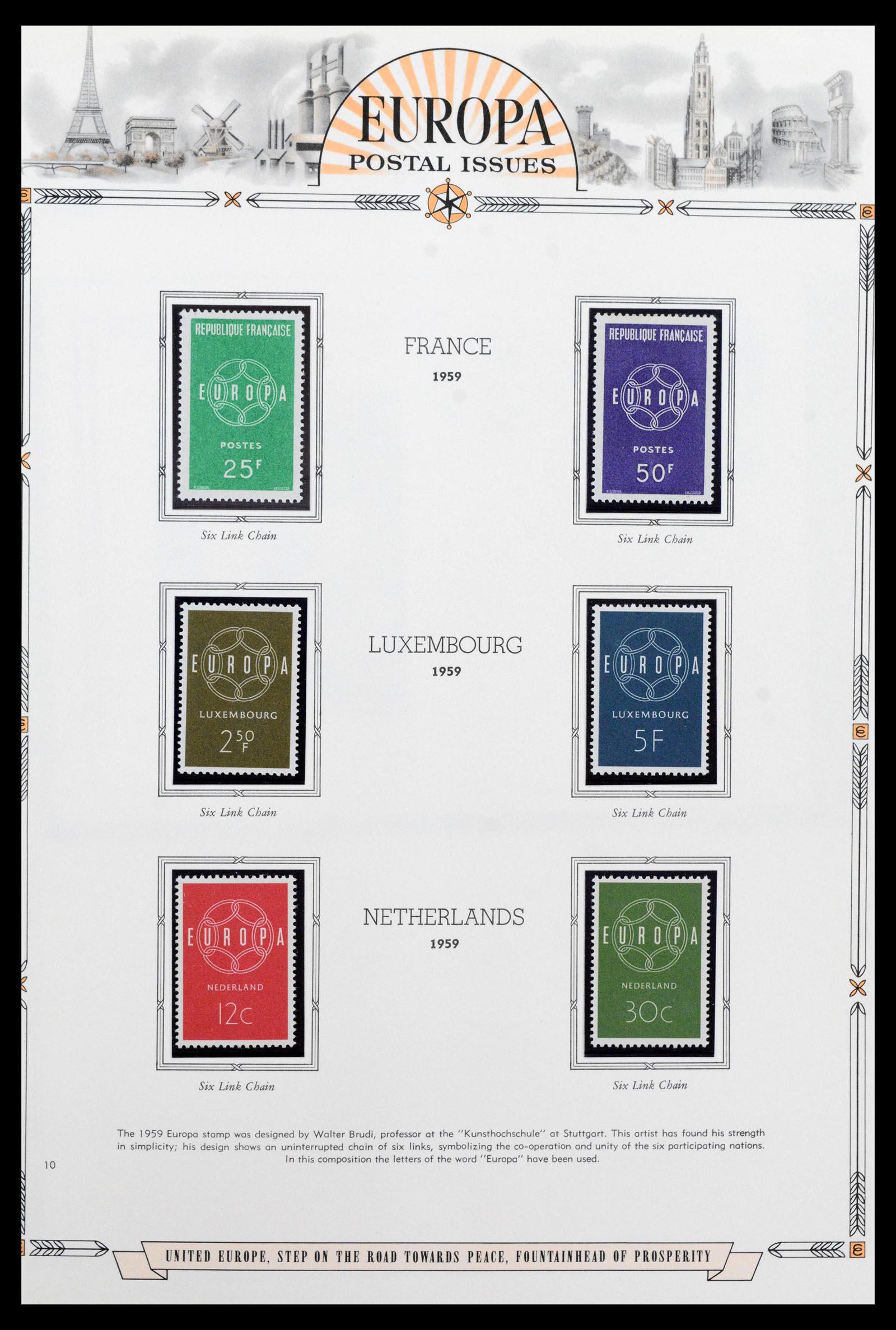 38096 0014 - Postzegelverzameling 38096 Europa Cept 1949-2007.