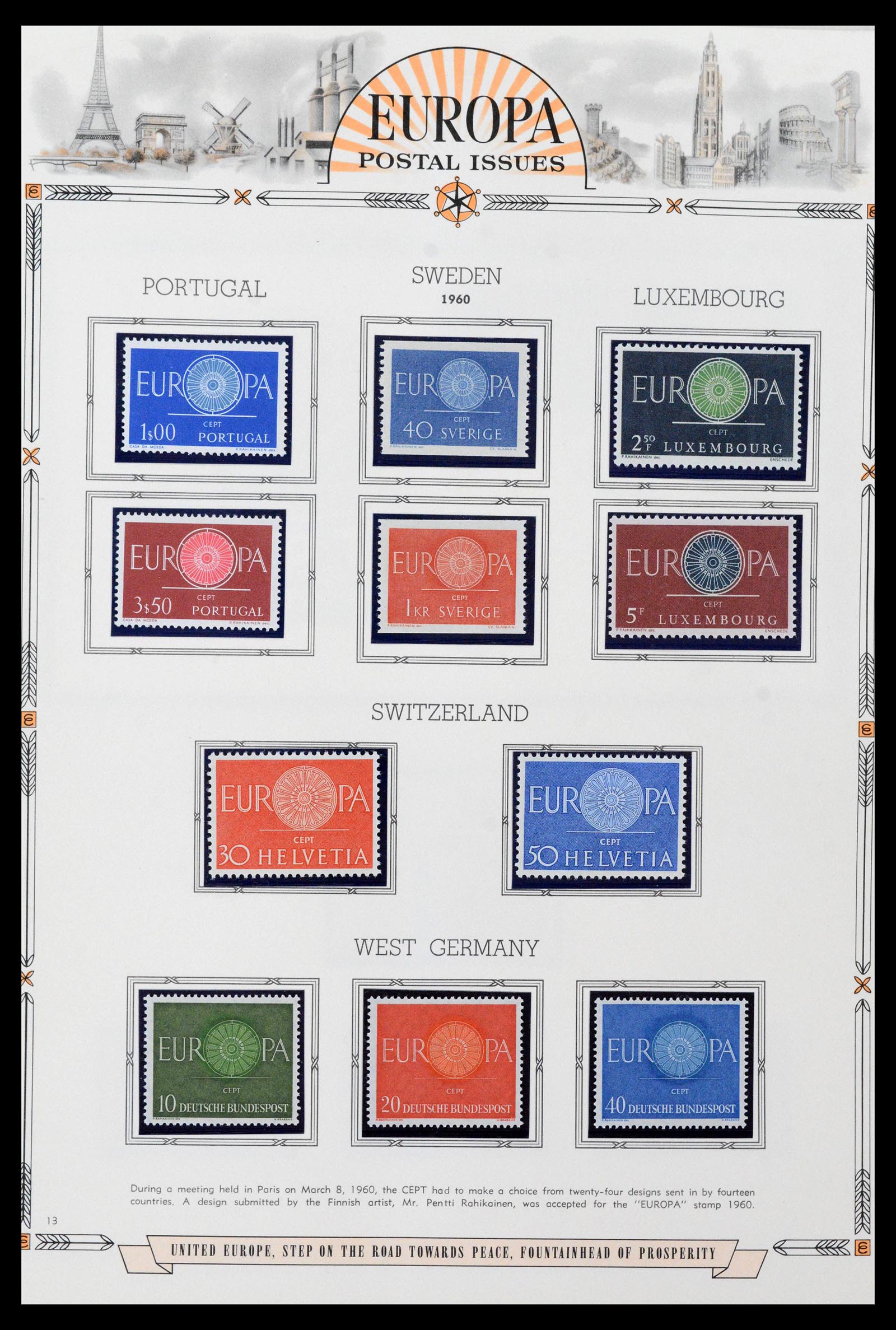 38096 0019 - Postzegelverzameling 38096 Europa Cept 1949-2007.