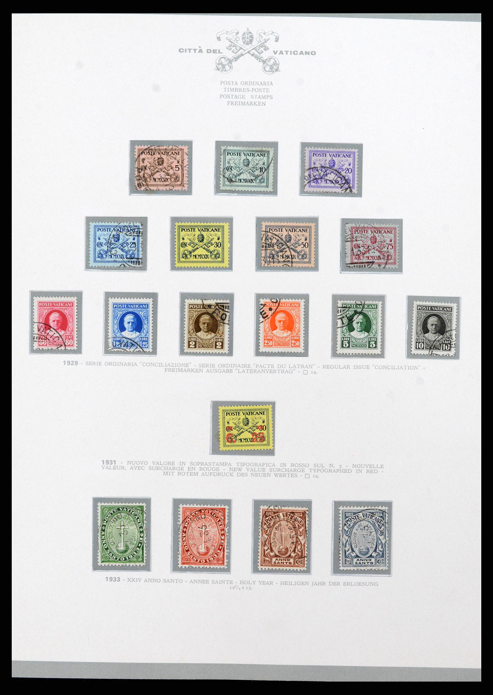 38098 001 - Postzegelverzameling 38098 Vaticaan 1929-1979.