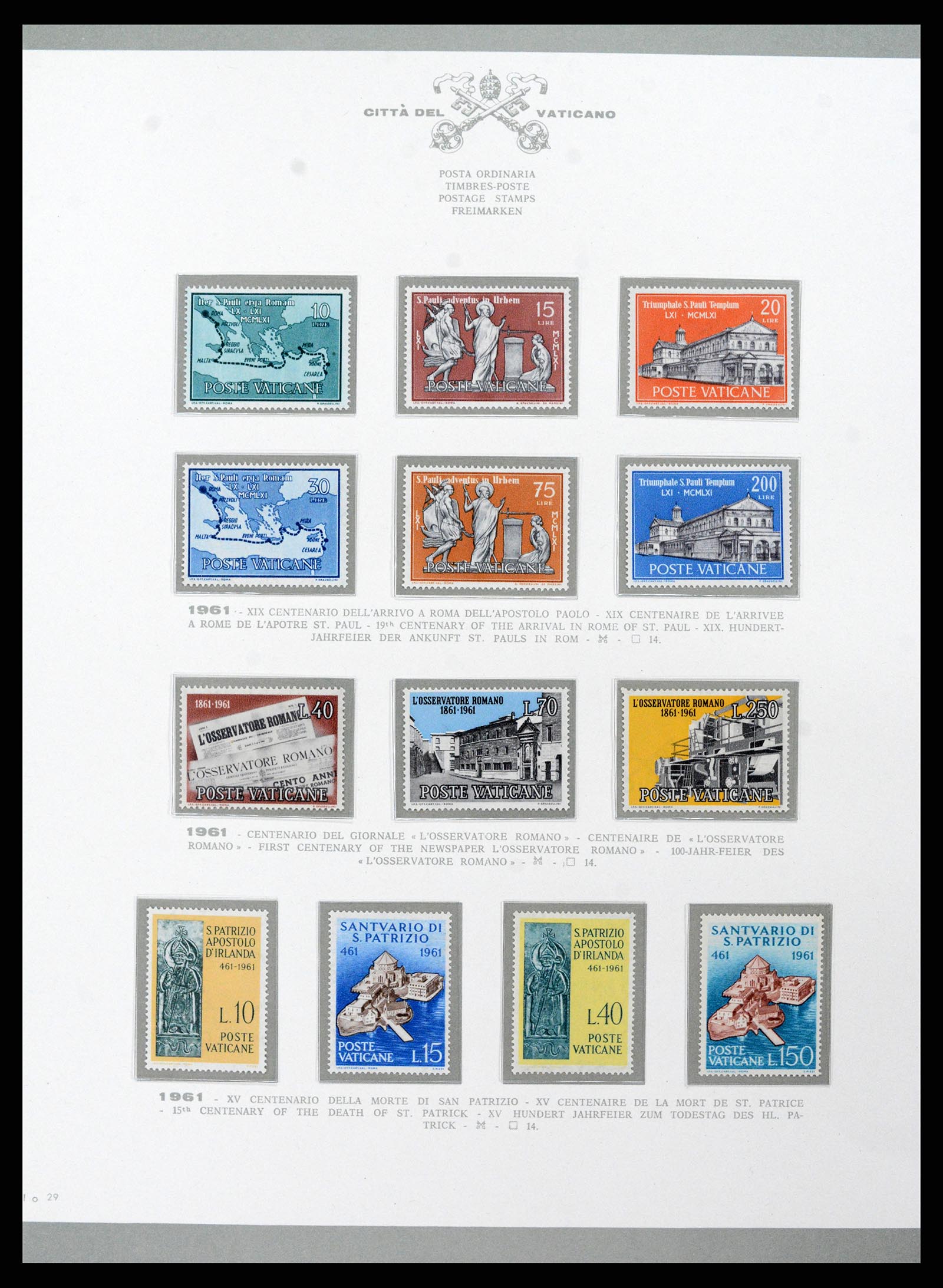 38098 038 - Postzegelverzameling 38098 Vaticaan 1929-1979.