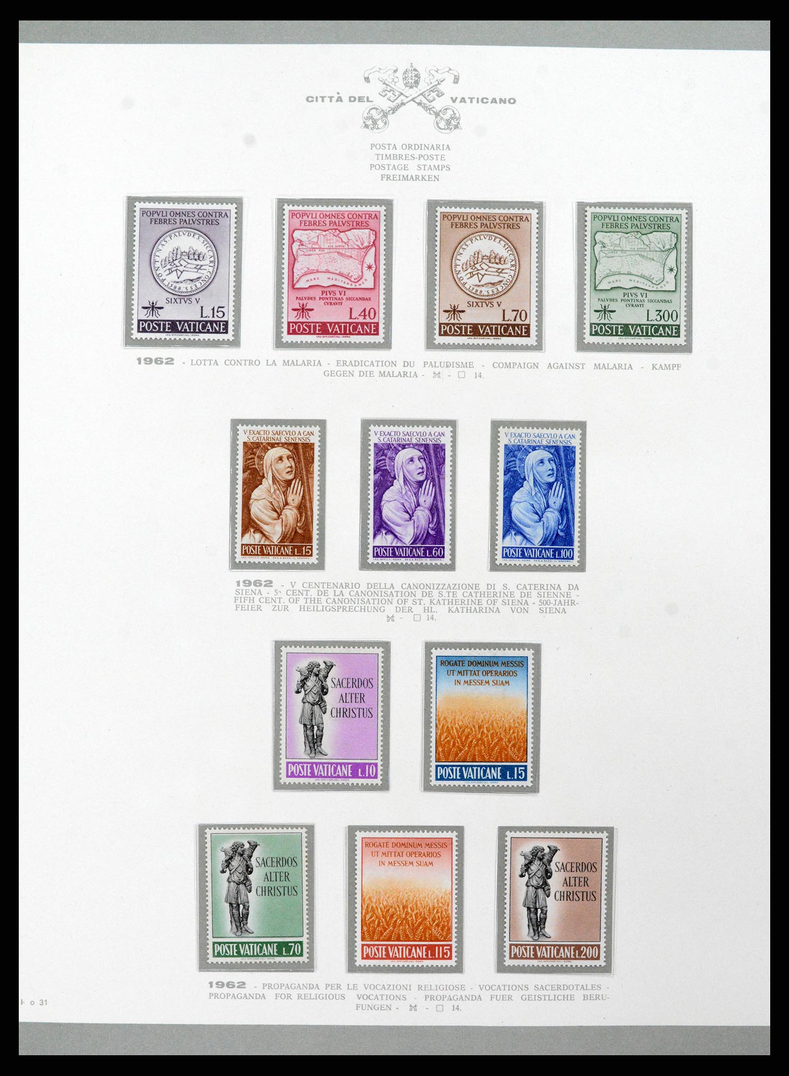 38098 040 - Postzegelverzameling 38098 Vaticaan 1929-1979.