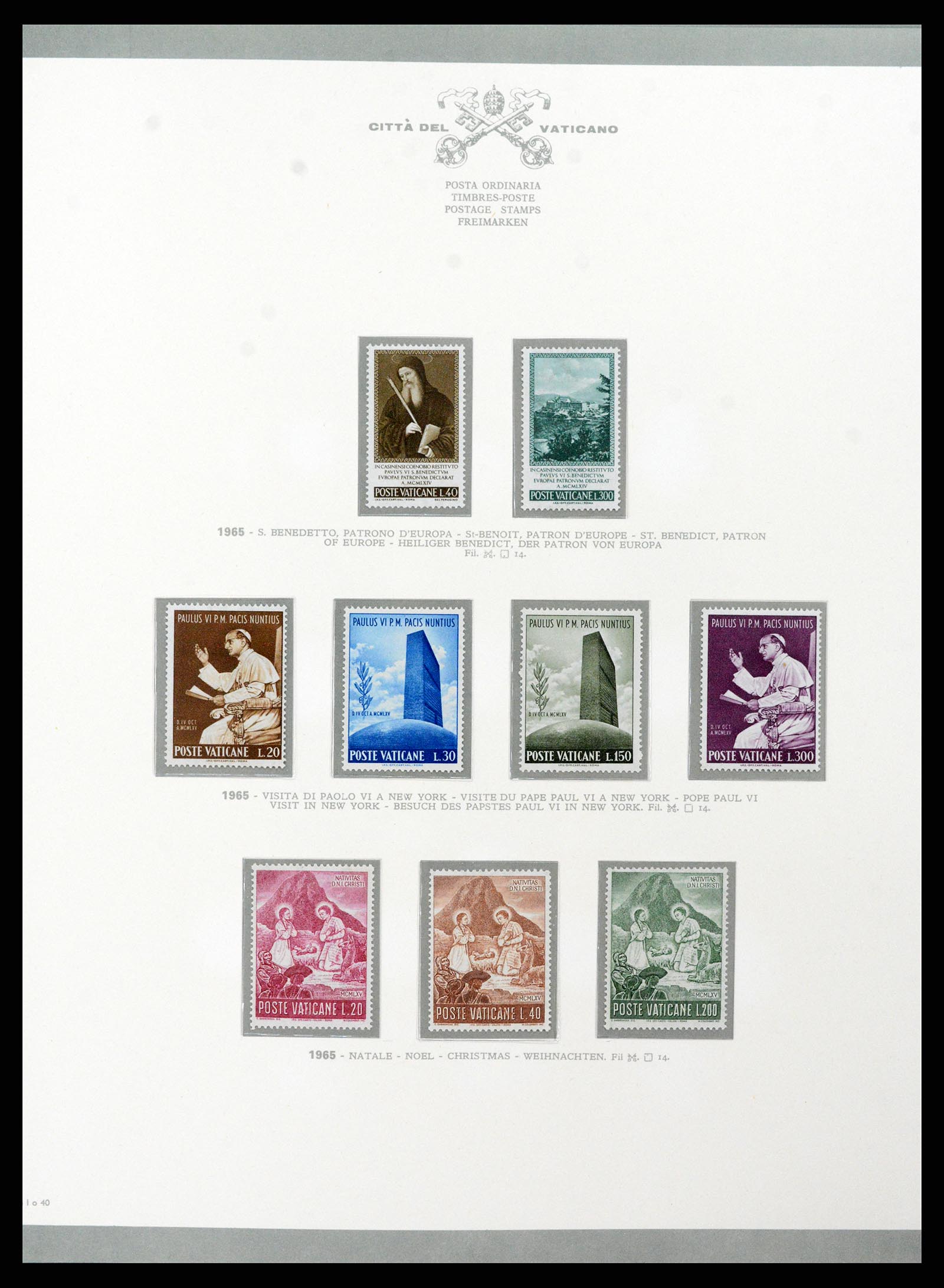 38098 050 - Postzegelverzameling 38098 Vaticaan 1929-1979.