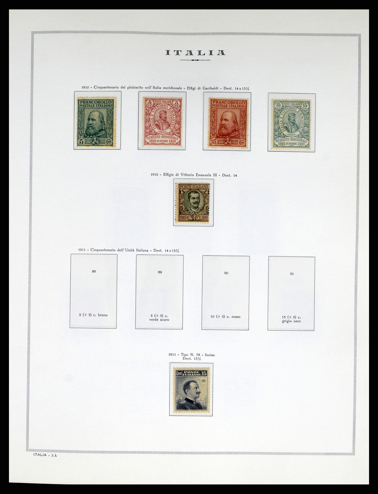 38106 0004 - Postzegelverzameling 38106 Italië 1878-1944.
