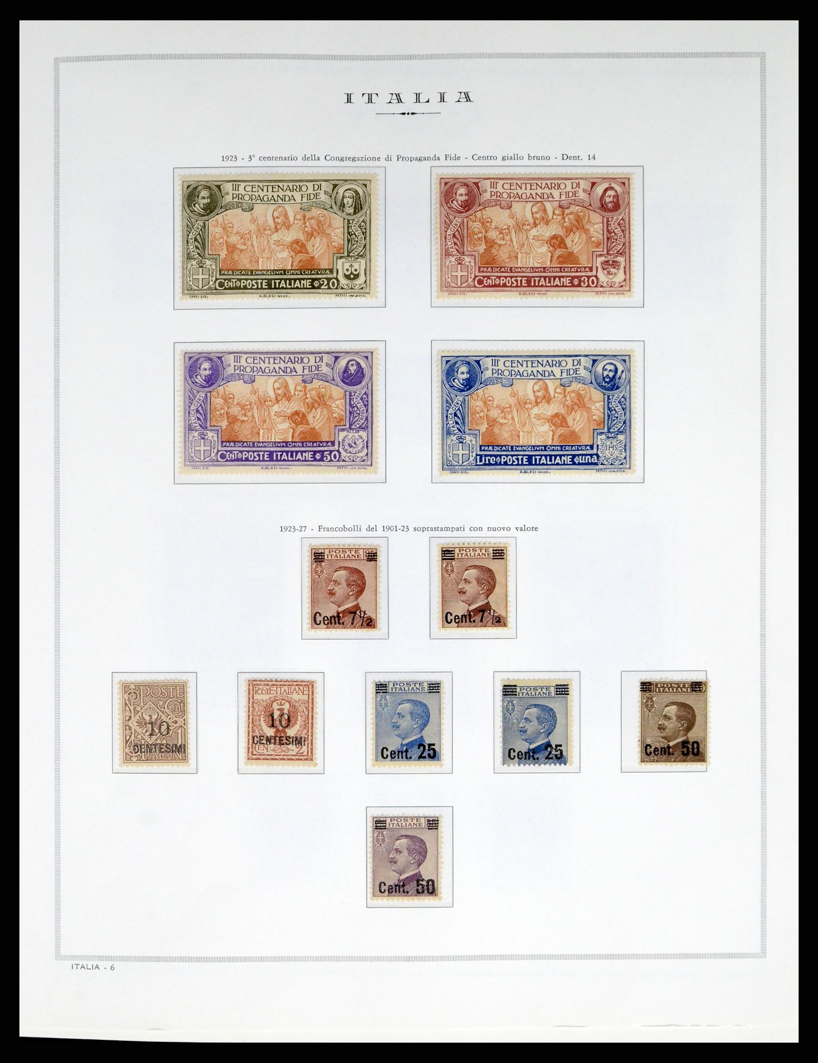 38106 0008 - Postzegelverzameling 38106 Italië 1878-1944.