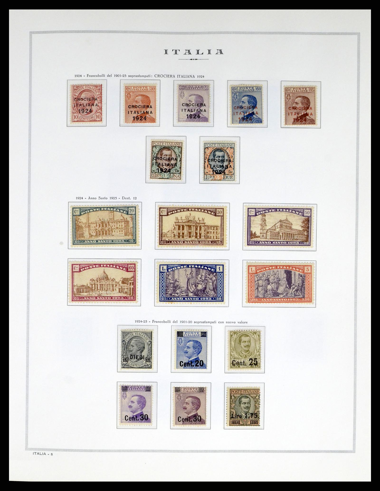 38106 0011 - Postzegelverzameling 38106 Italië 1878-1944.