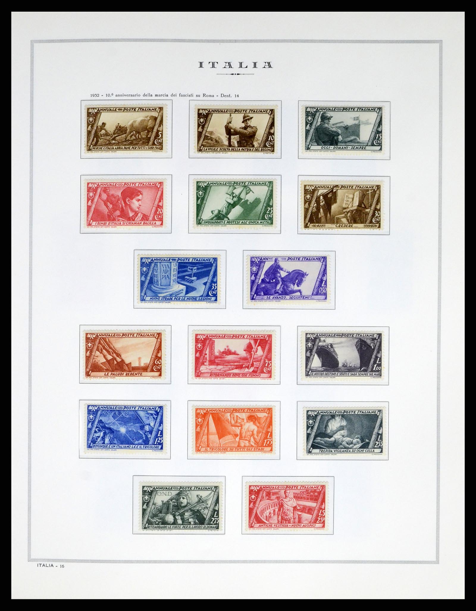 38106 0023 - Postzegelverzameling 38106 Italië 1878-1944.