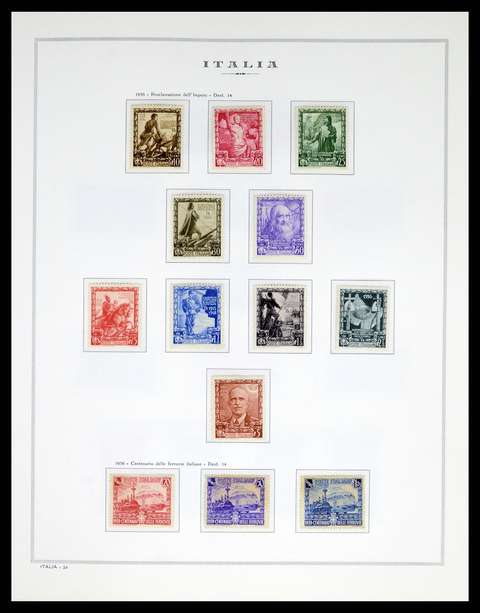 38106 0033 - Postzegelverzameling 38106 Italië 1878-1944.