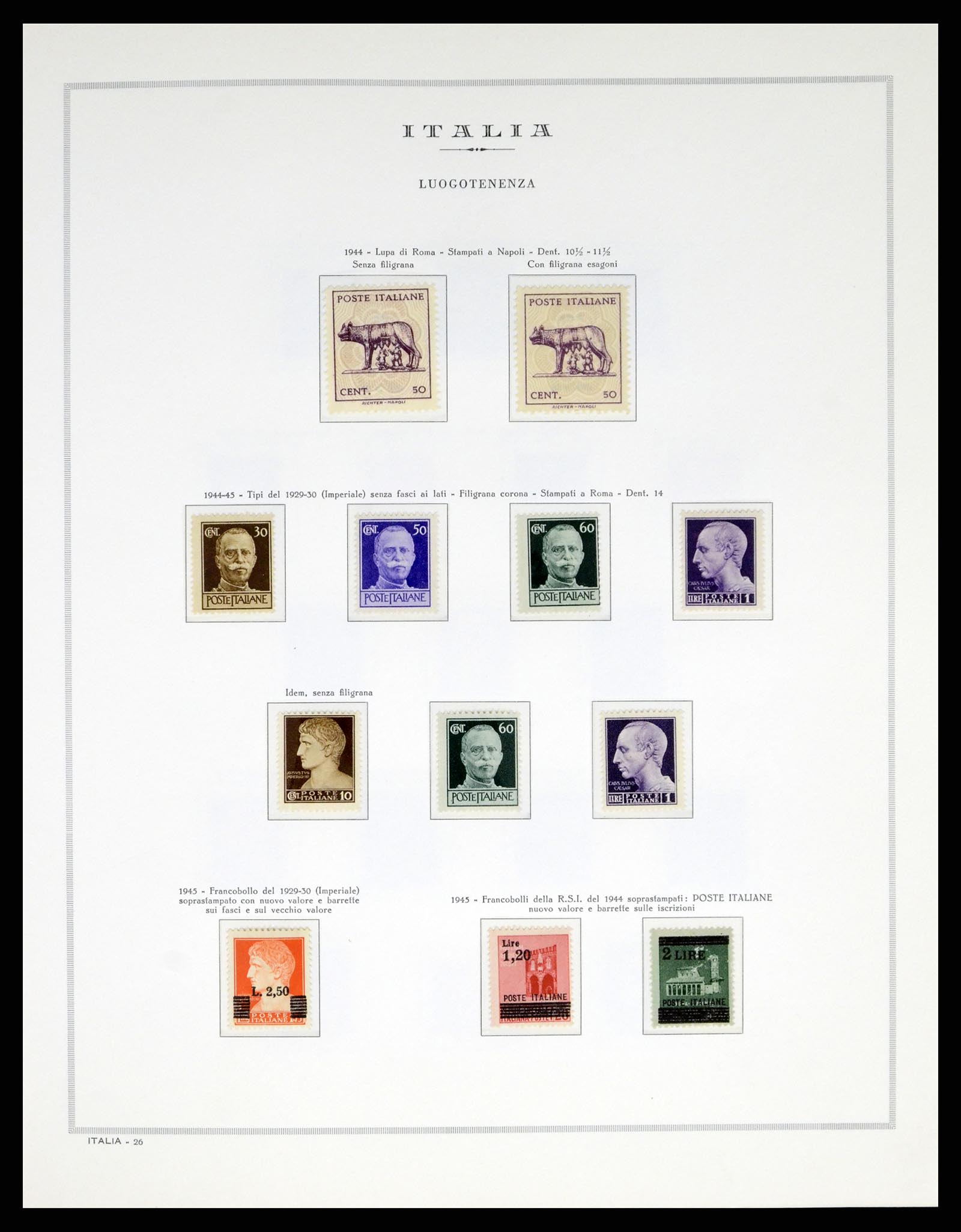 38106 0036 - Postzegelverzameling 38106 Italië 1878-1944.