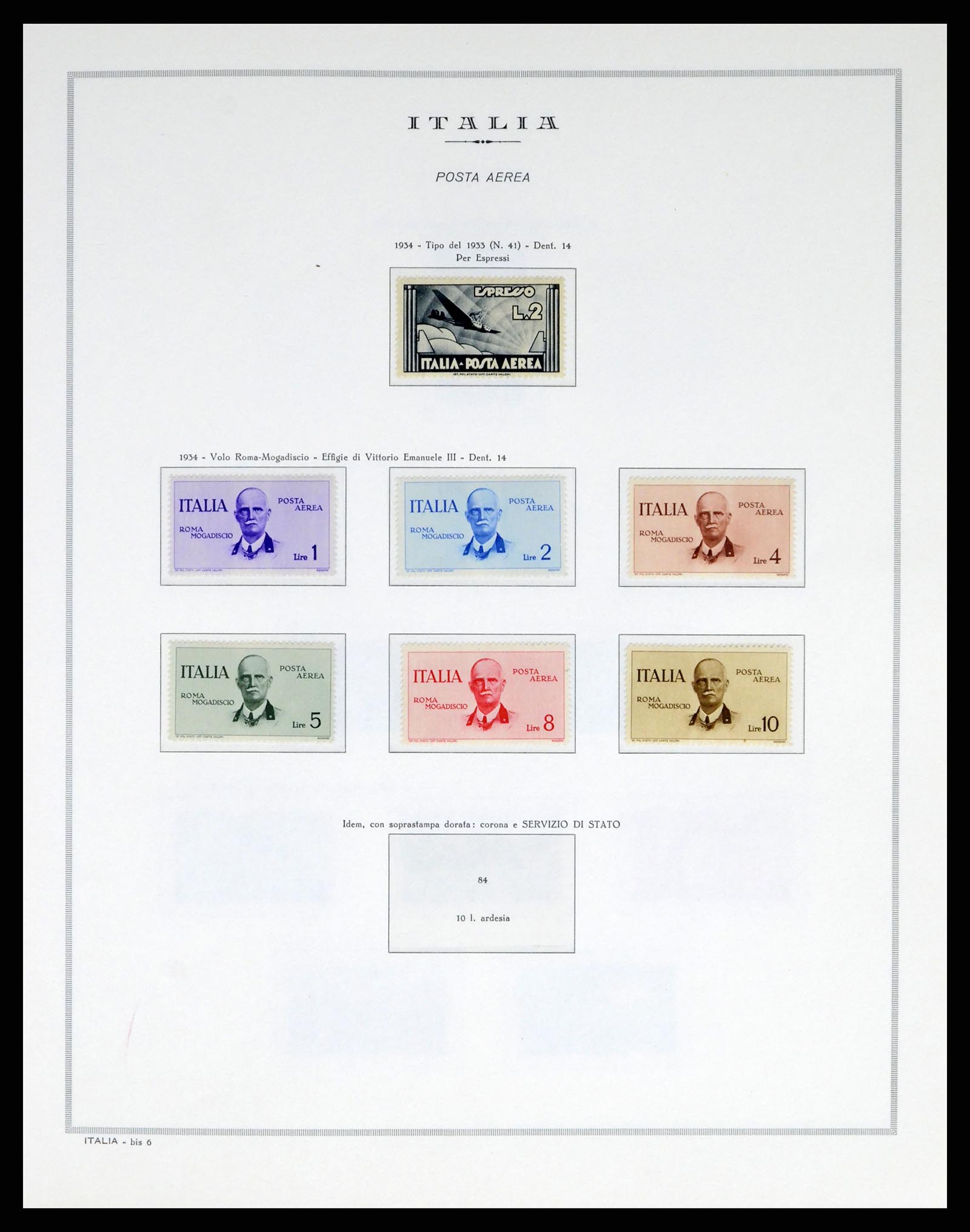 38106 0041 - Postzegelverzameling 38106 Italië 1878-1944.