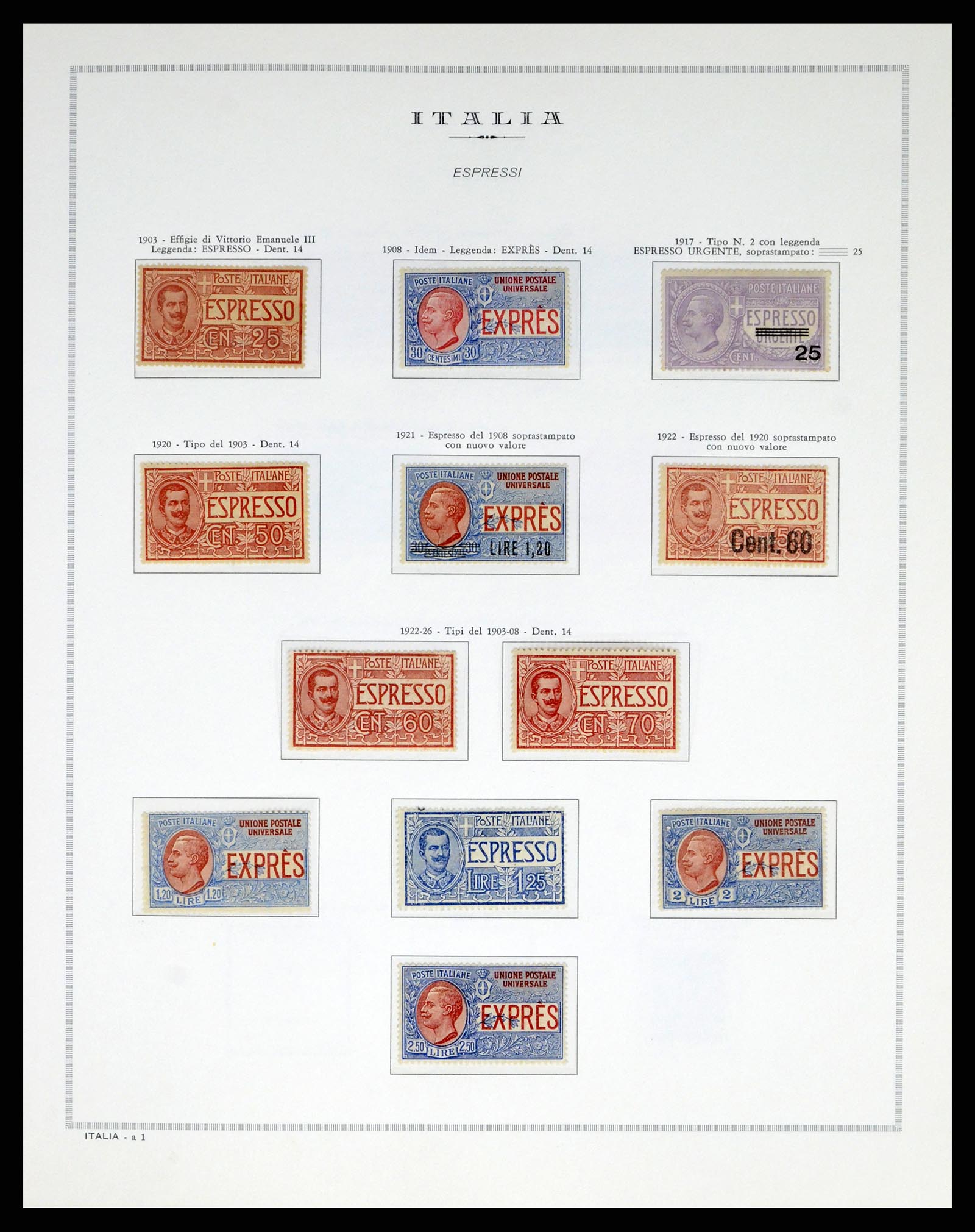 38106 0045 - Postzegelverzameling 38106 Italië 1878-1944.