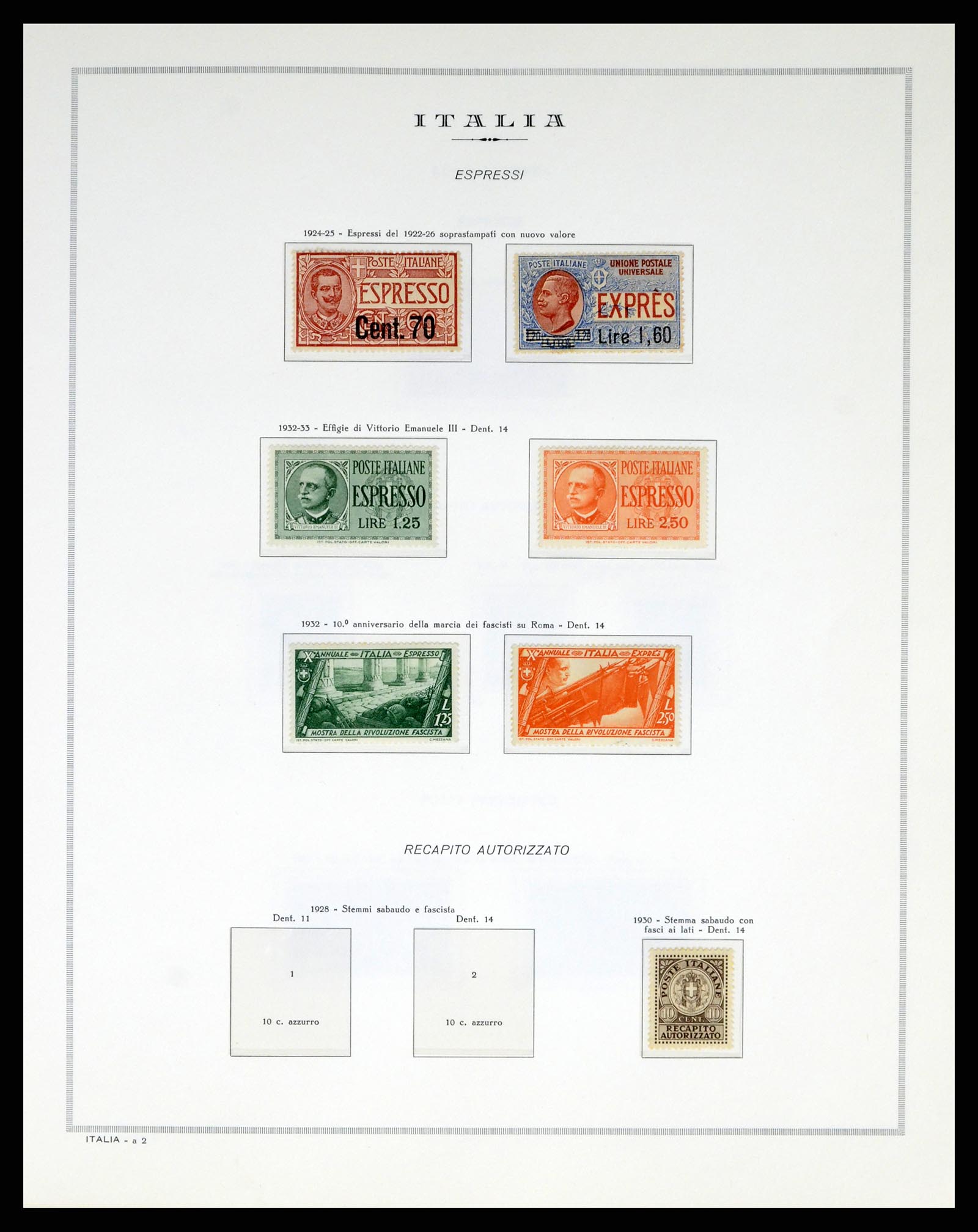 38106 0046 - Postzegelverzameling 38106 Italië 1878-1944.