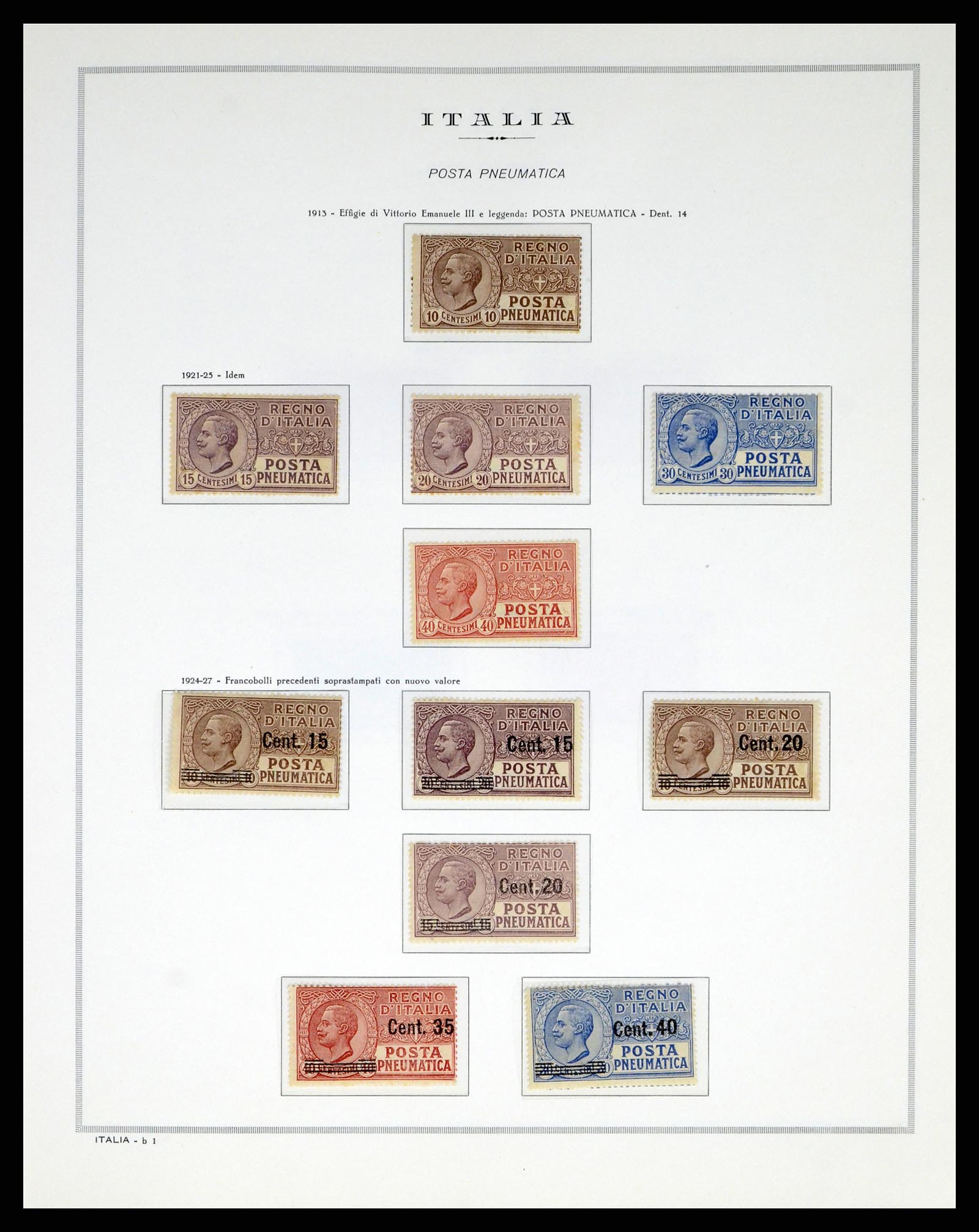 38106 0048 - Postzegelverzameling 38106 Italië 1878-1944.