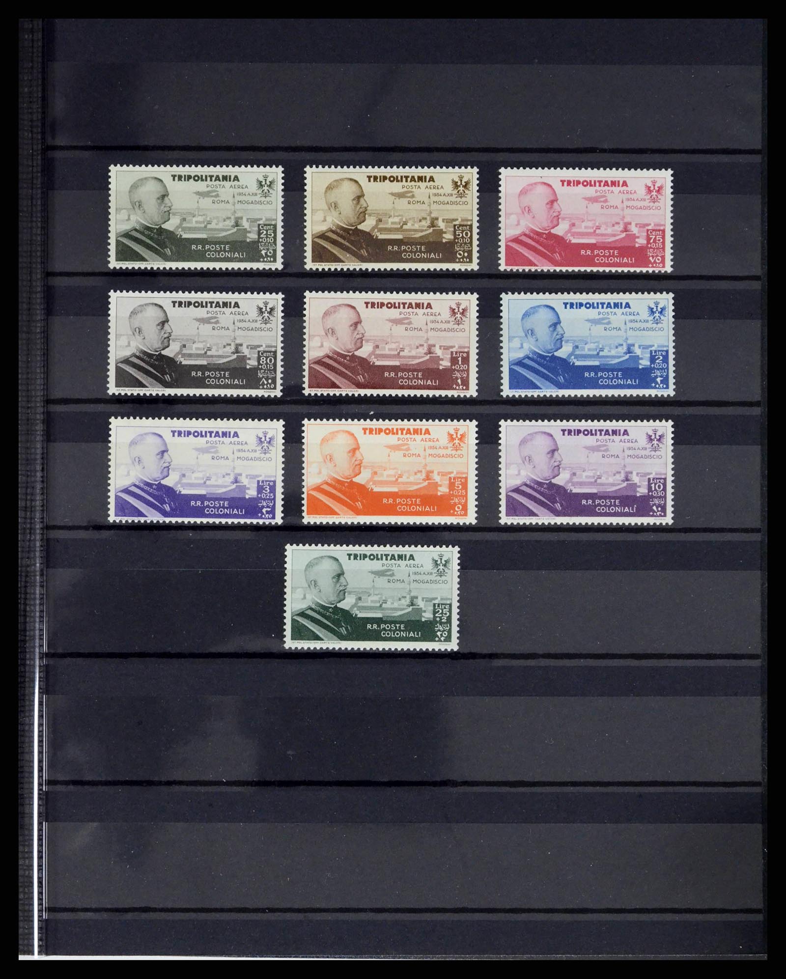 38114 0013 - Postzegelverzameling 38114 Italiaanse koloniën luchtpost 1933-1936.