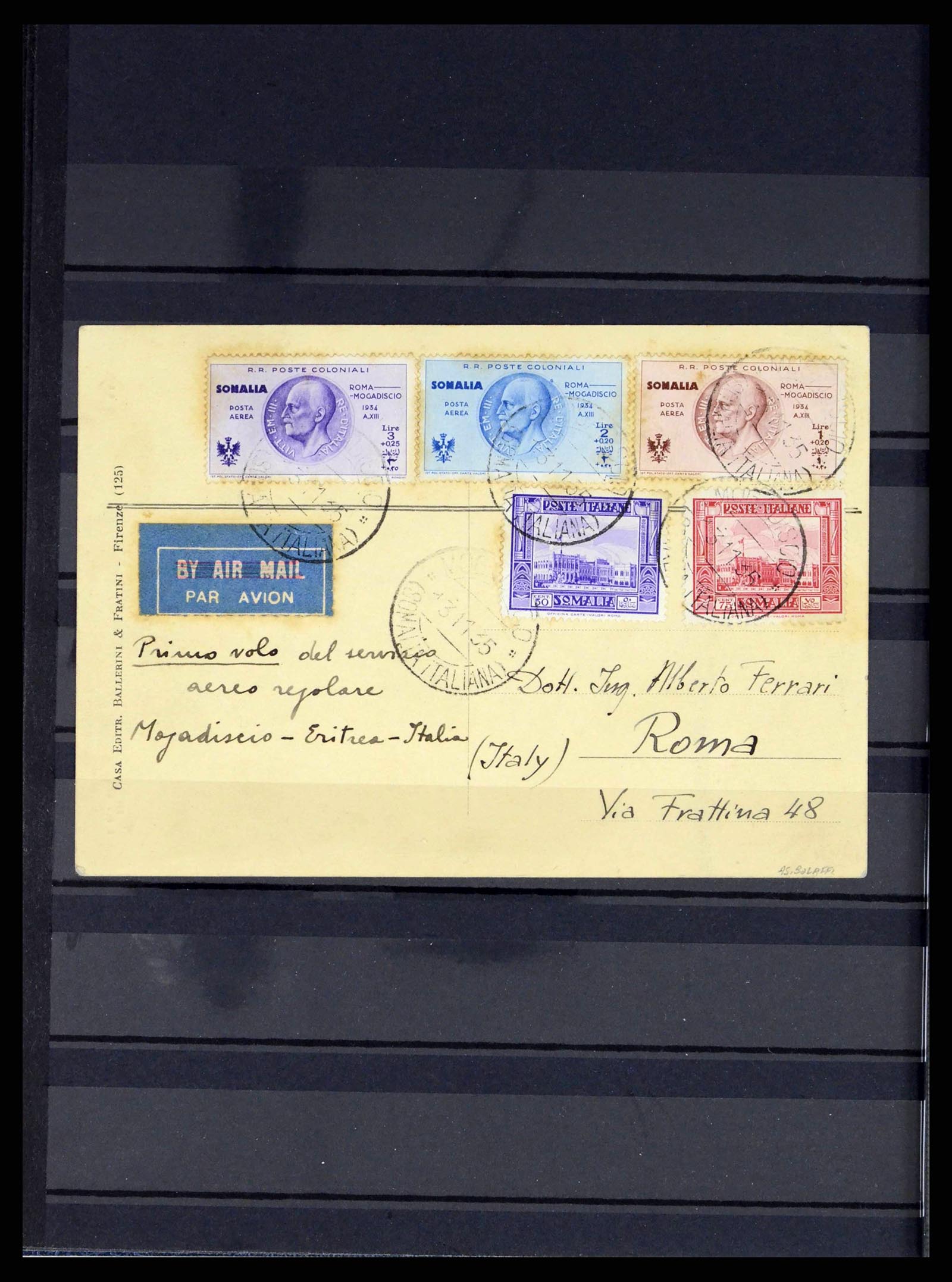 38114 0016 - Postzegelverzameling 38114 Italiaanse koloniën luchtpost 1933-1936.